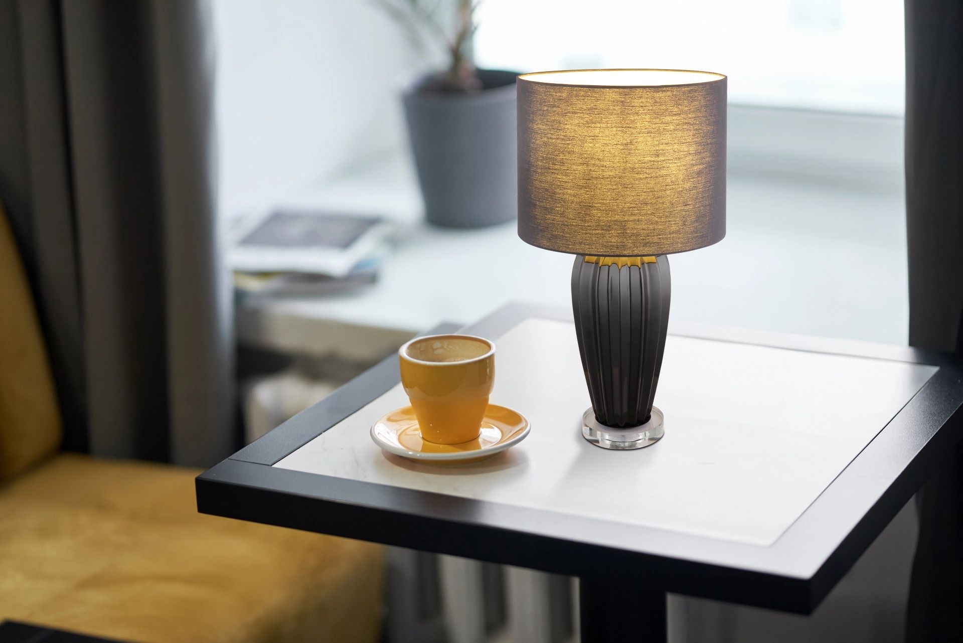 GLOBO LIGHTING Tischleuchte »IRINA«, Leuchtmittel E27 | ohne Leuchtmittel, Wippschalter