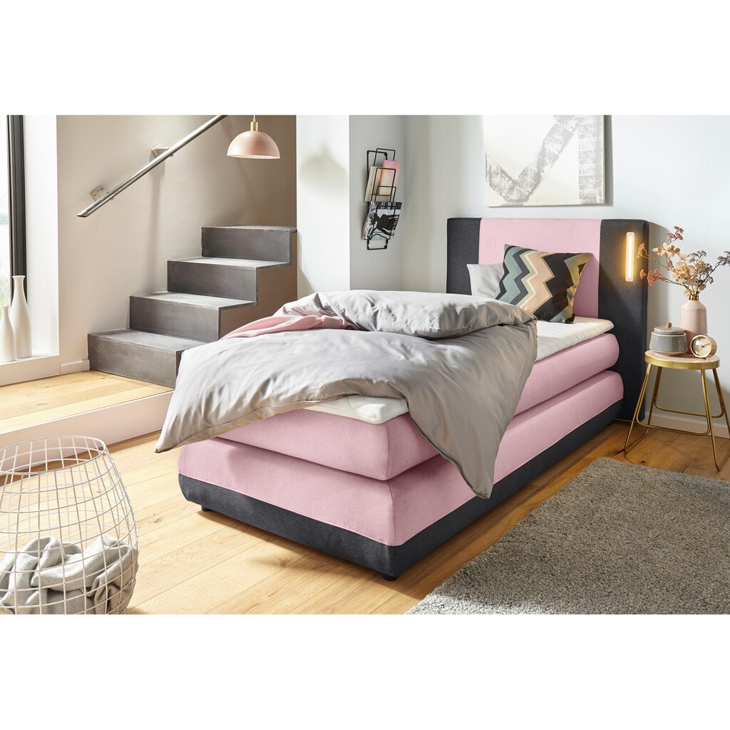 Wohnen Betten COLLECTION AB Boxspringbett »Abano«, inkl. Topper und LED-Beleuchtung 