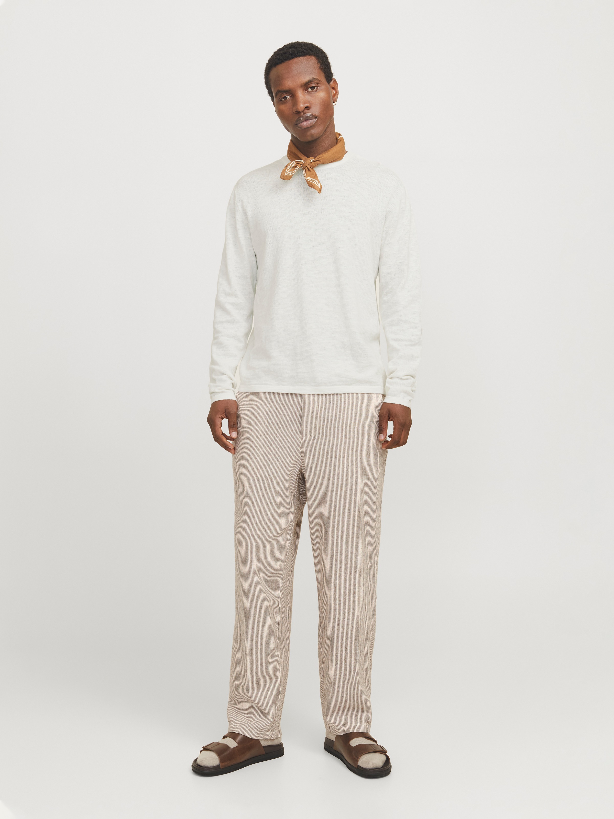 Jack & Jones Rundhalspullover »JJESUMMER KNIT CREW NECK SN«, mit Rundhalsausschnitt