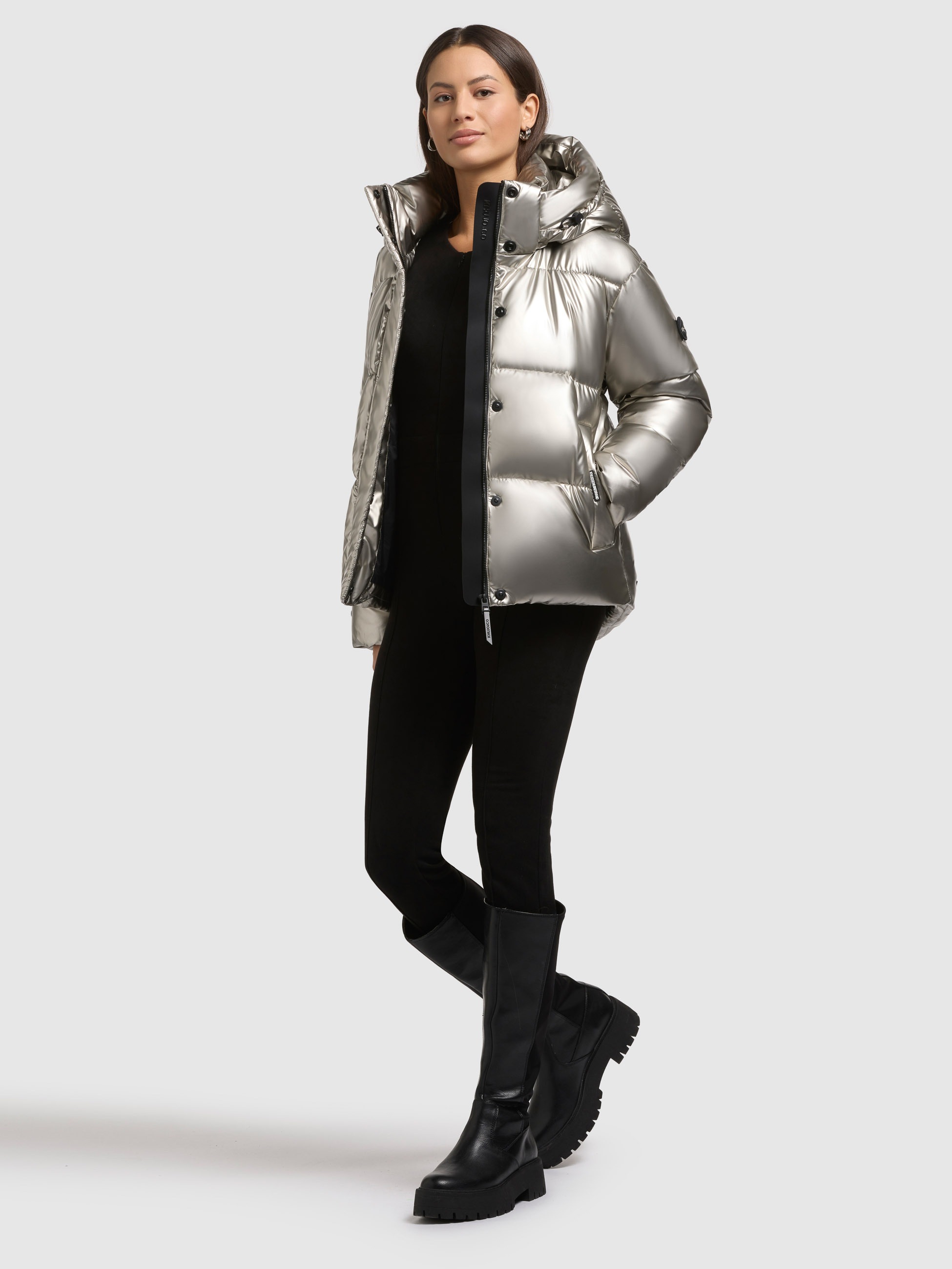 Thumbnail - khujo Steppjacke "DEVINA2 SHINY" mit Kapuze
