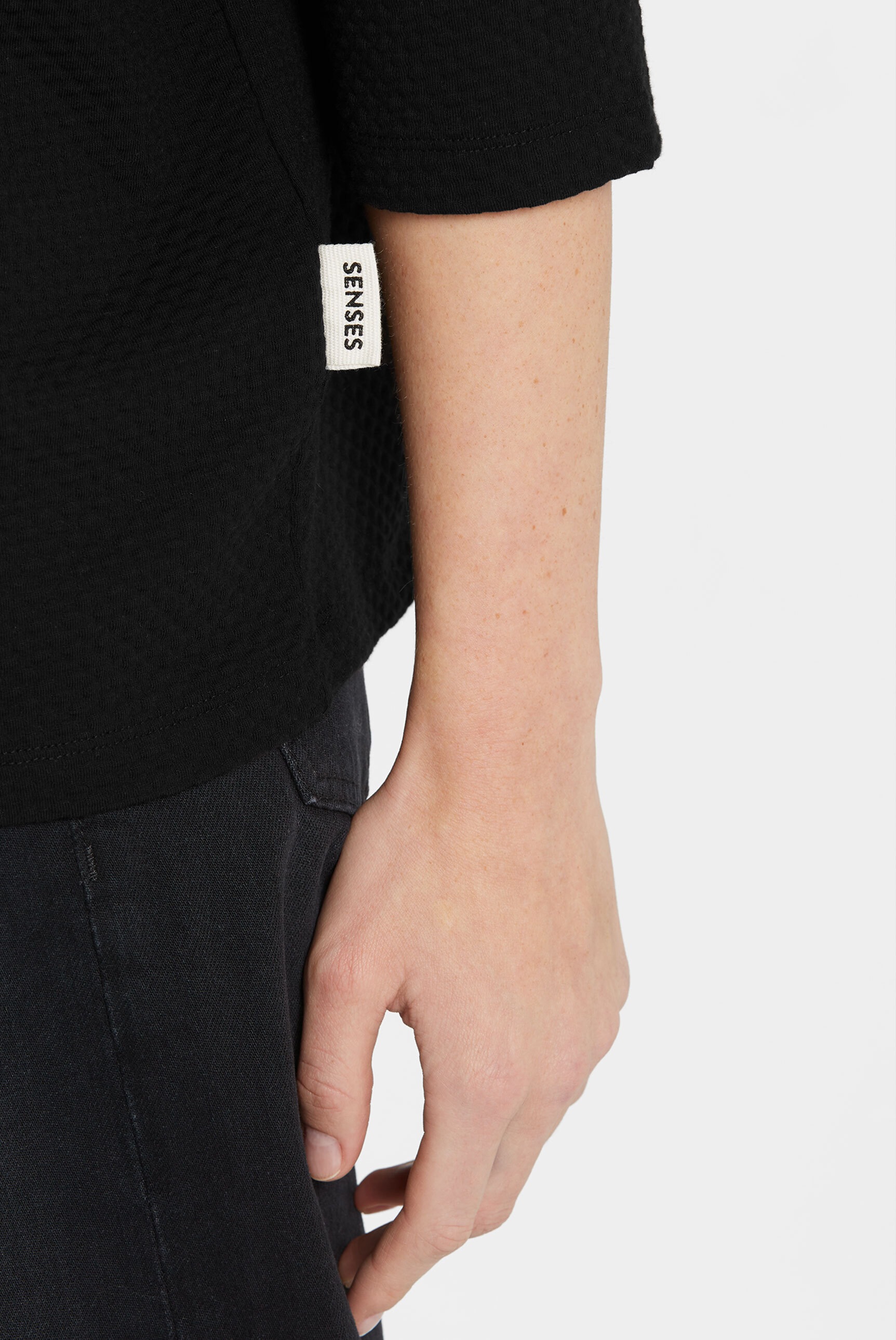 SENSES.THE LABEL Rundhalsshirt mit Baumwolle