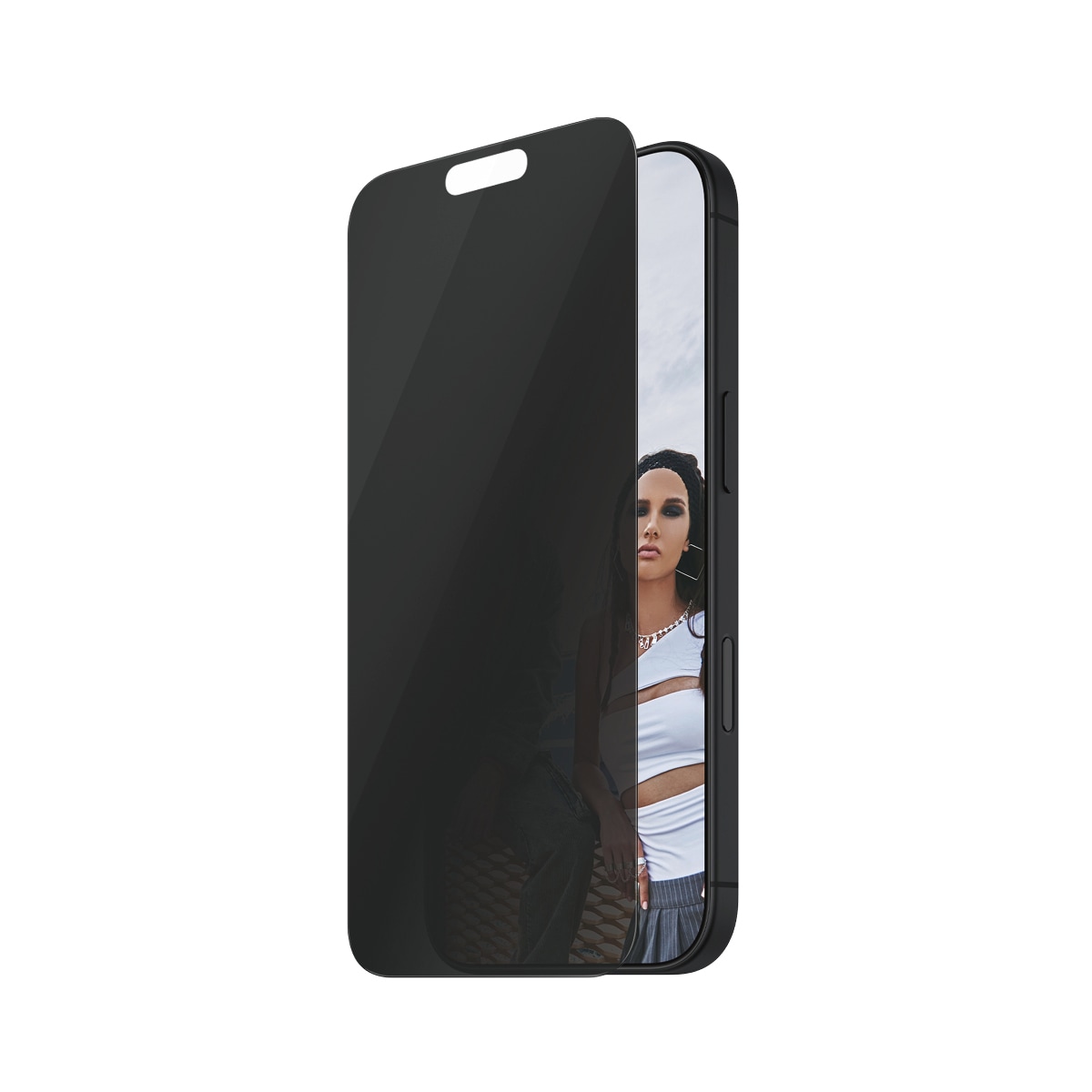 SAFE by PanzerGlass Displayschutzglas »Side-View Privacy Screen Protection«, für Apple iPhone 16 Pro, (1 St.), Displayschutzfolie, Schutzfolie, Bildschirmschutz, kratz- & stoßfest