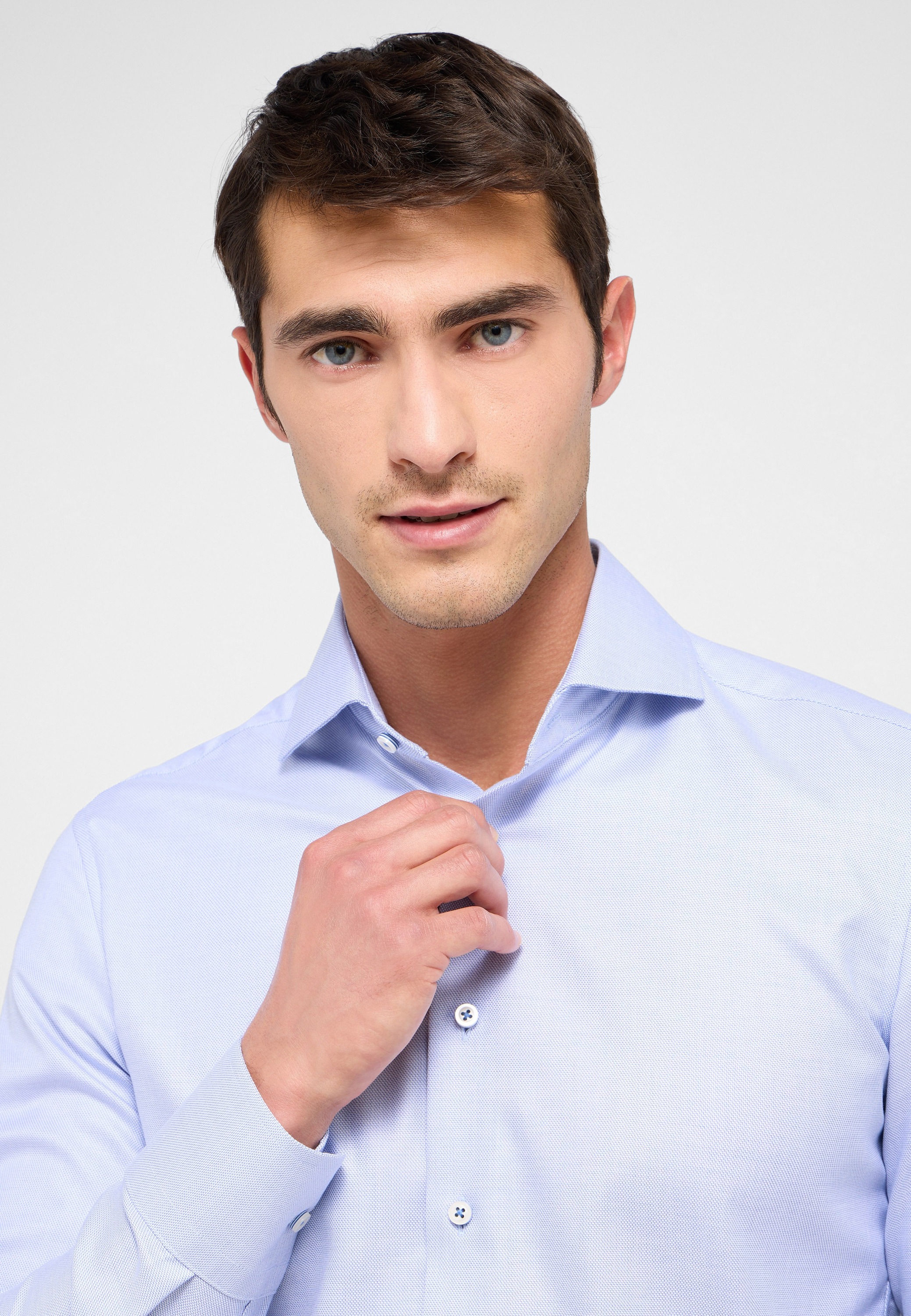 Thumbnail - Eterna Langarmhemd "SLIM FIT" NON IRON (bügelfrei)