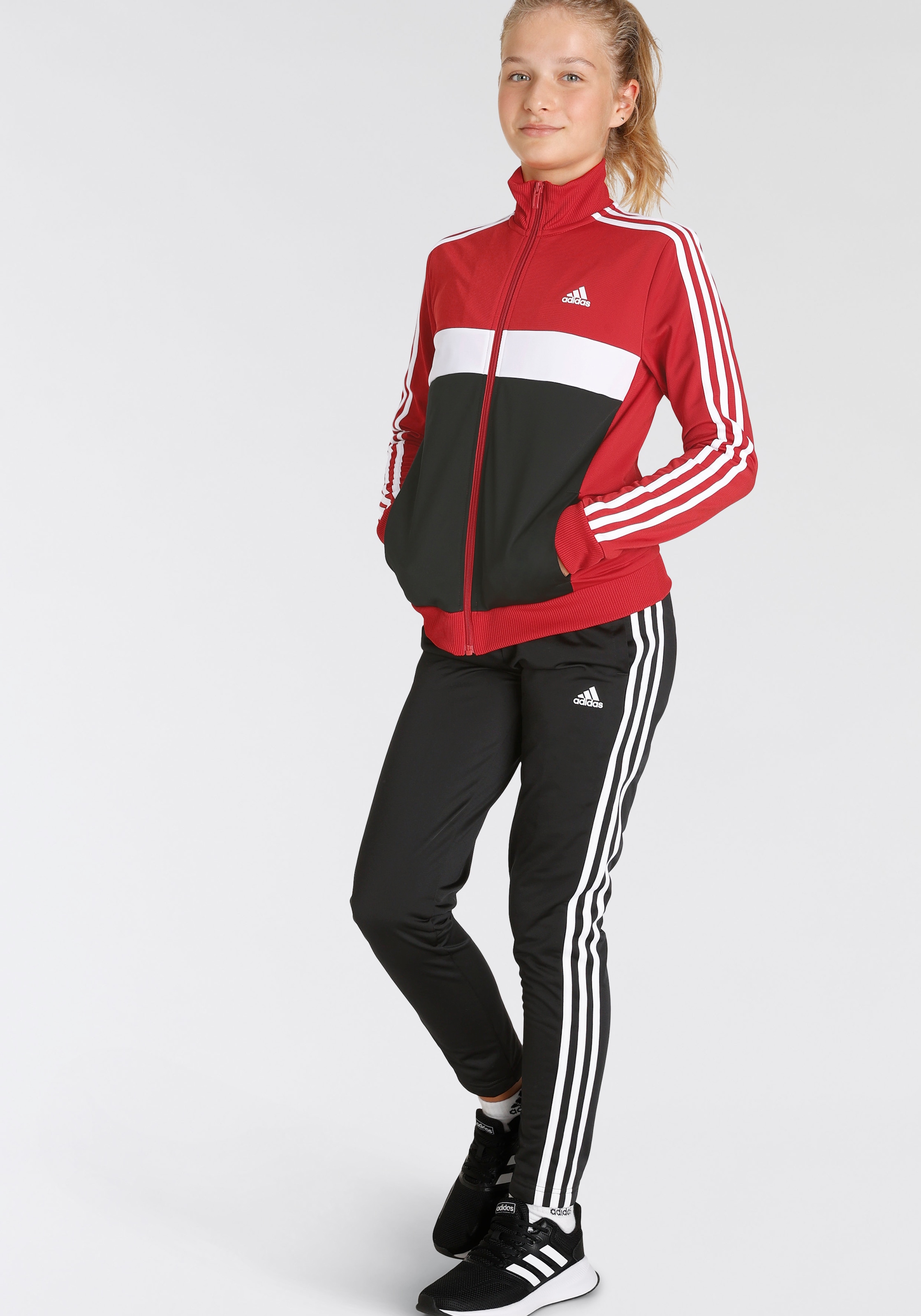 adidas Sportswear Trainingsanzug »ESSENTIALS 3-STREIFEN TIBERIO«, (2 tlg.)  | BAUR