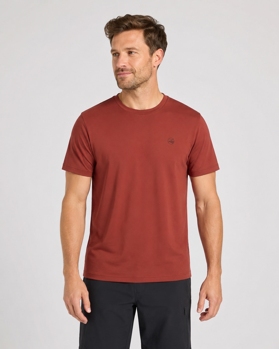 DEPROC ACTIVE Herren Funktionsshirt "LAGUN CS Herren T-Shirt", rot, Gr. XL, Jersey, 100% Baumwolle, Shirts