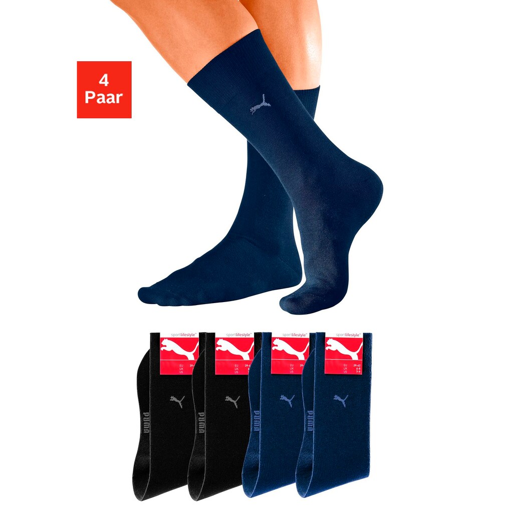 PUMA Basicsocken, (4 Paar)