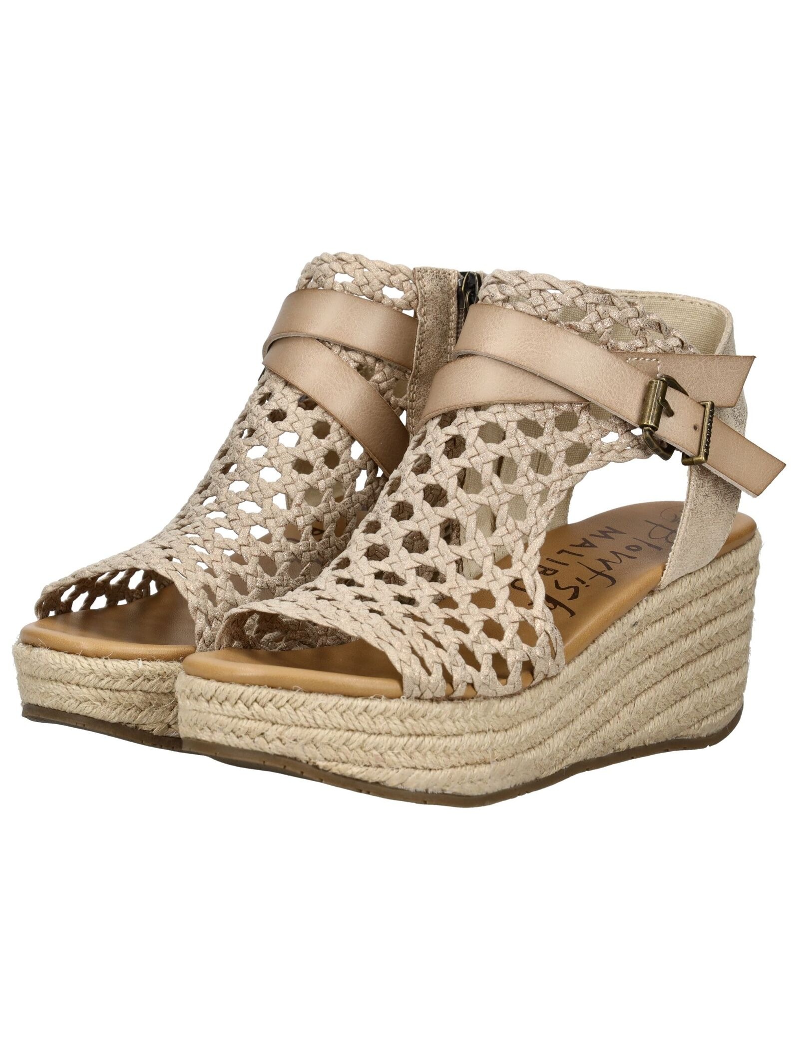 Blowfish Wedge Sandal Brown/Beige 37 3