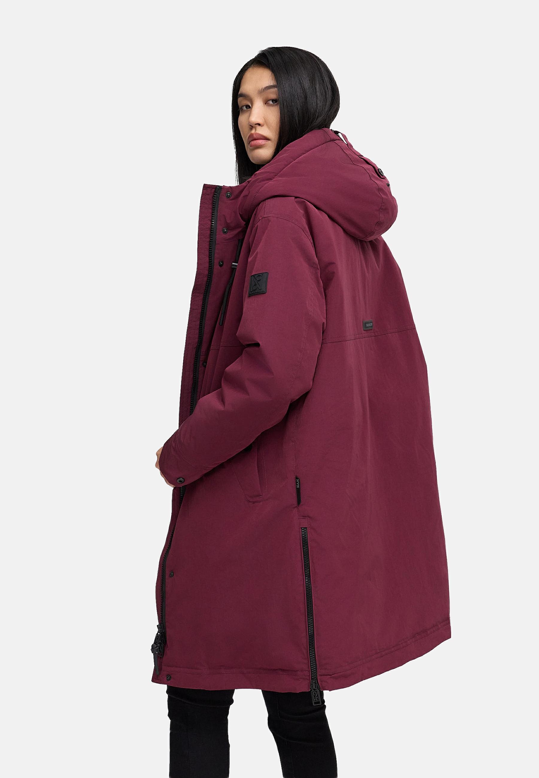 Navahoo Wintermantel »Hageltanz 14« Warmer Damen Kurzmantel mit Kapuze