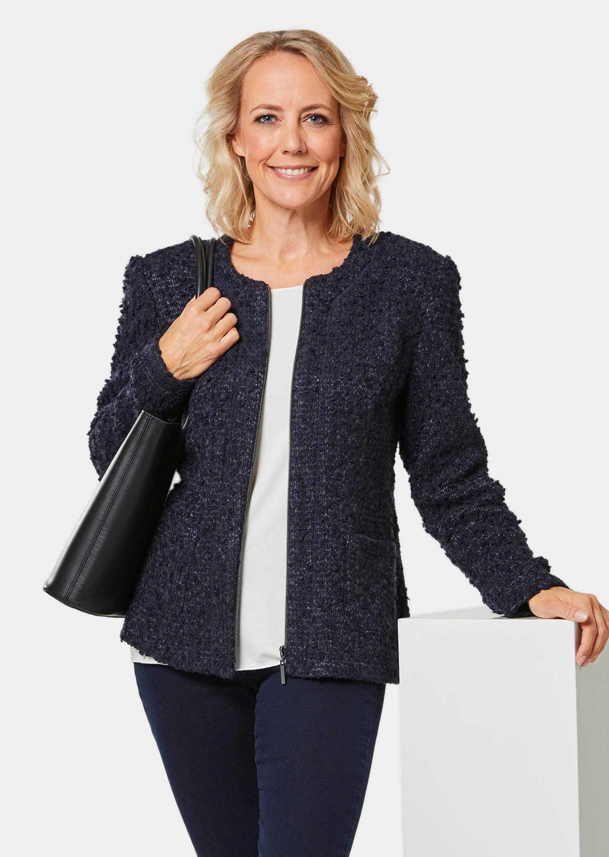 GOLDNER Jerseyblazer "Kurzgröße Trageangenehme Jerseyjacke" Attraktive Bouc günstig online kaufen