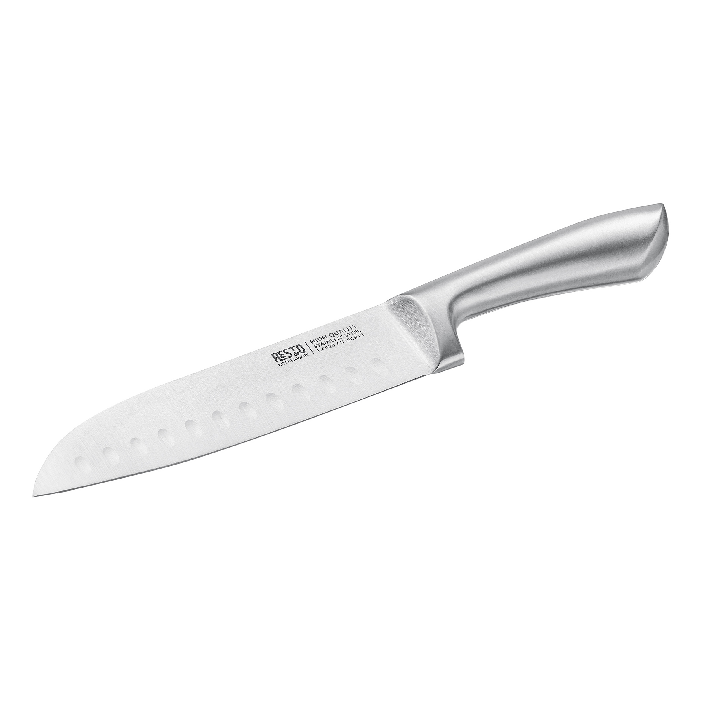 RESTO Kitchenware Messer-Set »Merope, Edelstahlmesser 4-teilig in Magnet-Geschenkbox« Santoku-Messer, Tranchiermesser, Universalmesser, Schälmesser