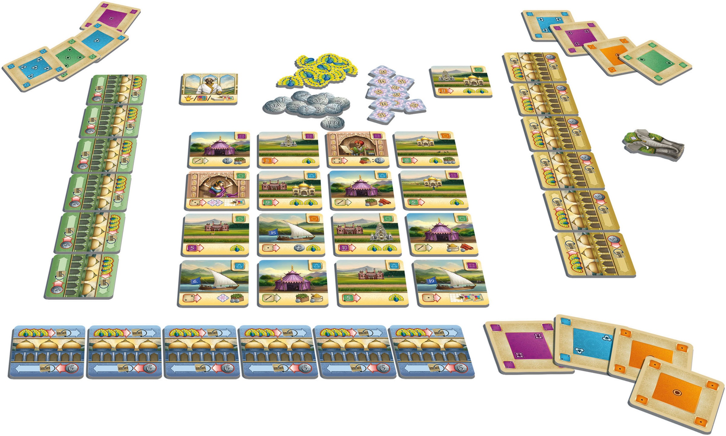 HUCH! Spiel »Rajas of the Ganges - Cards & Karma«