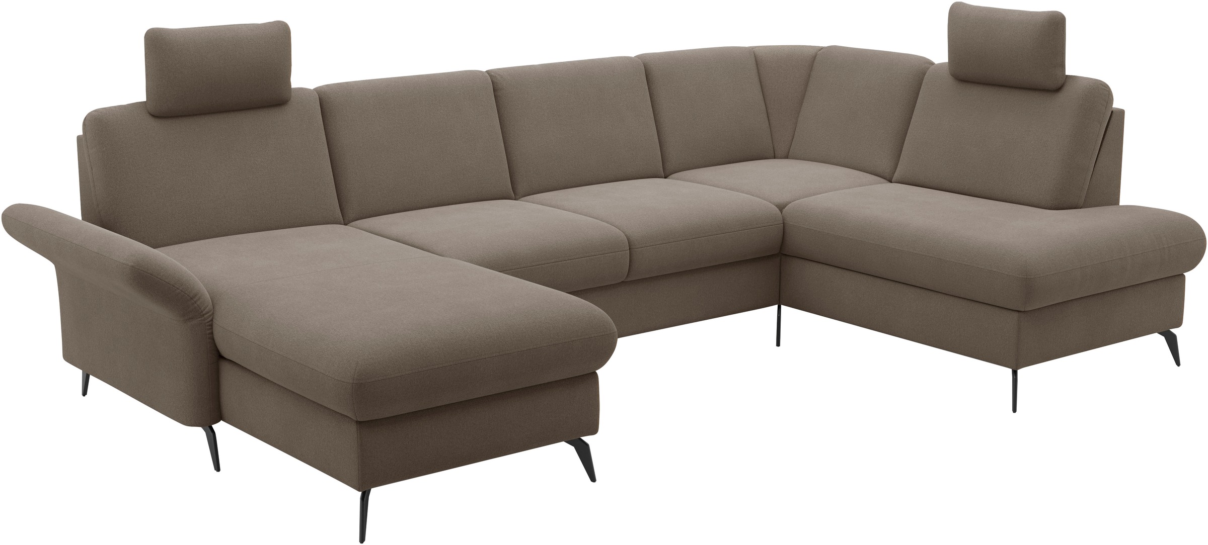 Home affaire Wohnlandschaft »Rochelle«, optional: Armteilverstellung, klappbar, Bettkasen