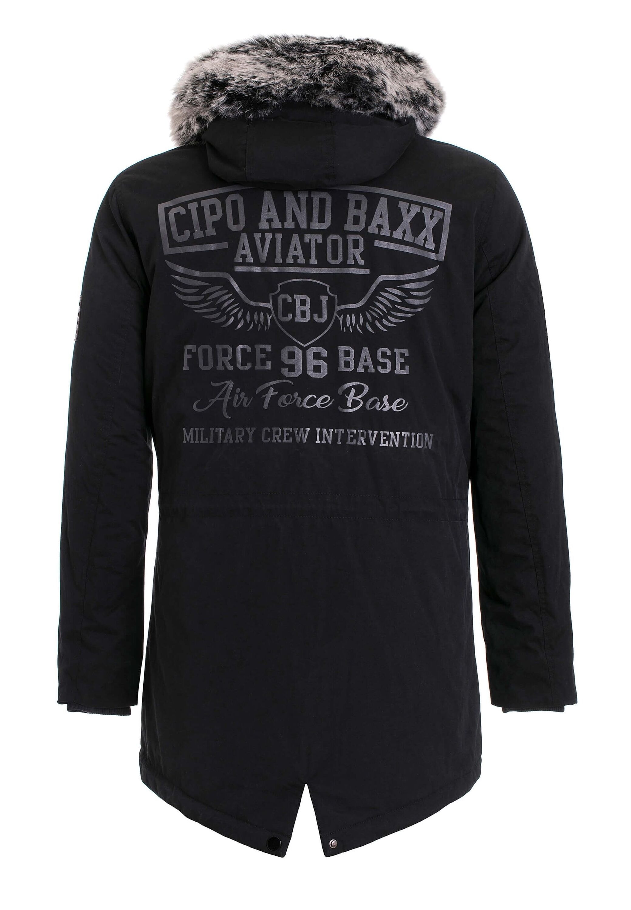 Cipo & Baxx Winterjacke »Jacke«, mit Kapuze, mit Kordelzug zur Taillierung, CM150