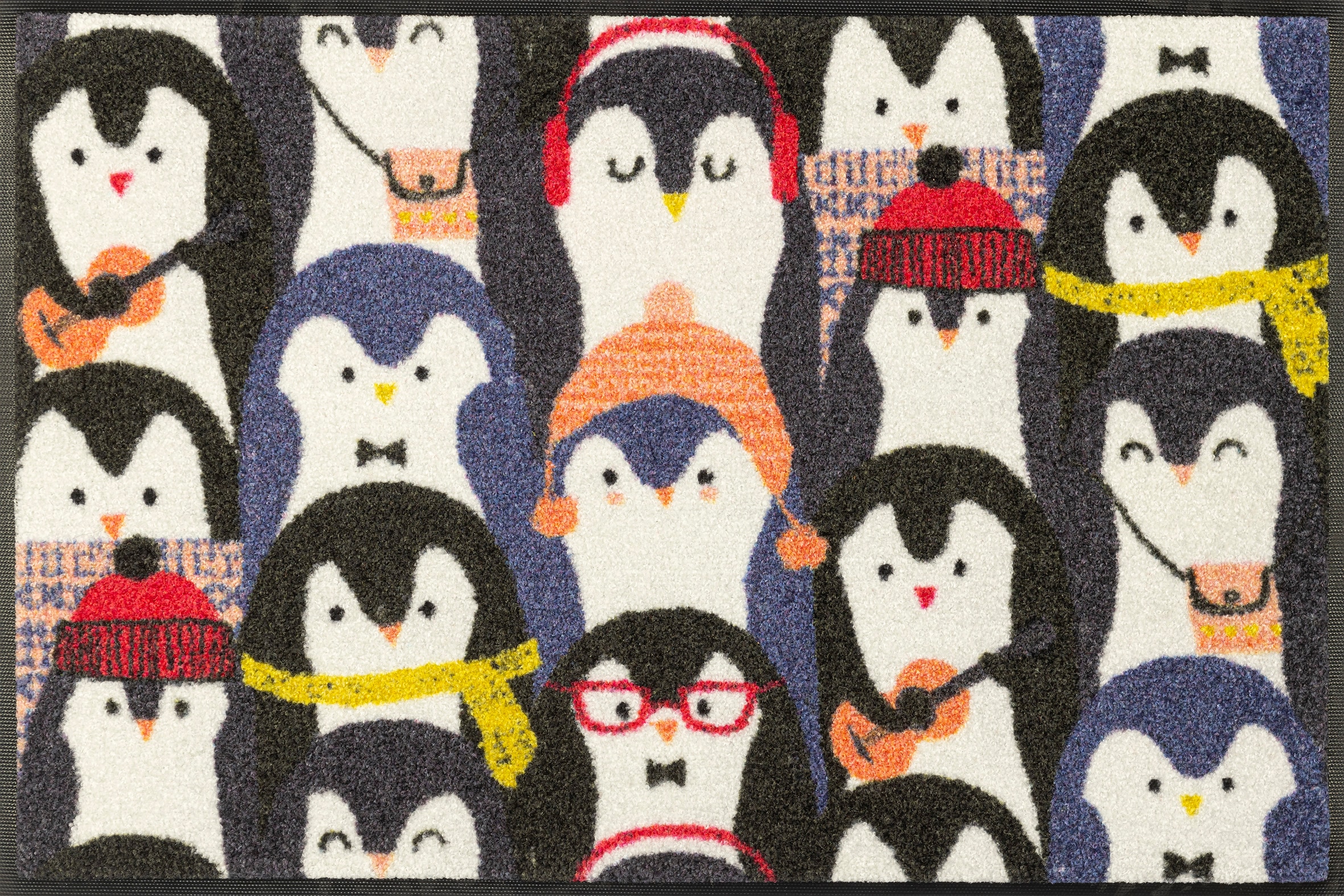 wash+dry by Kleen-Tex Fußmatte "Penguin Audience", rechteckig, 7 mm Höhe