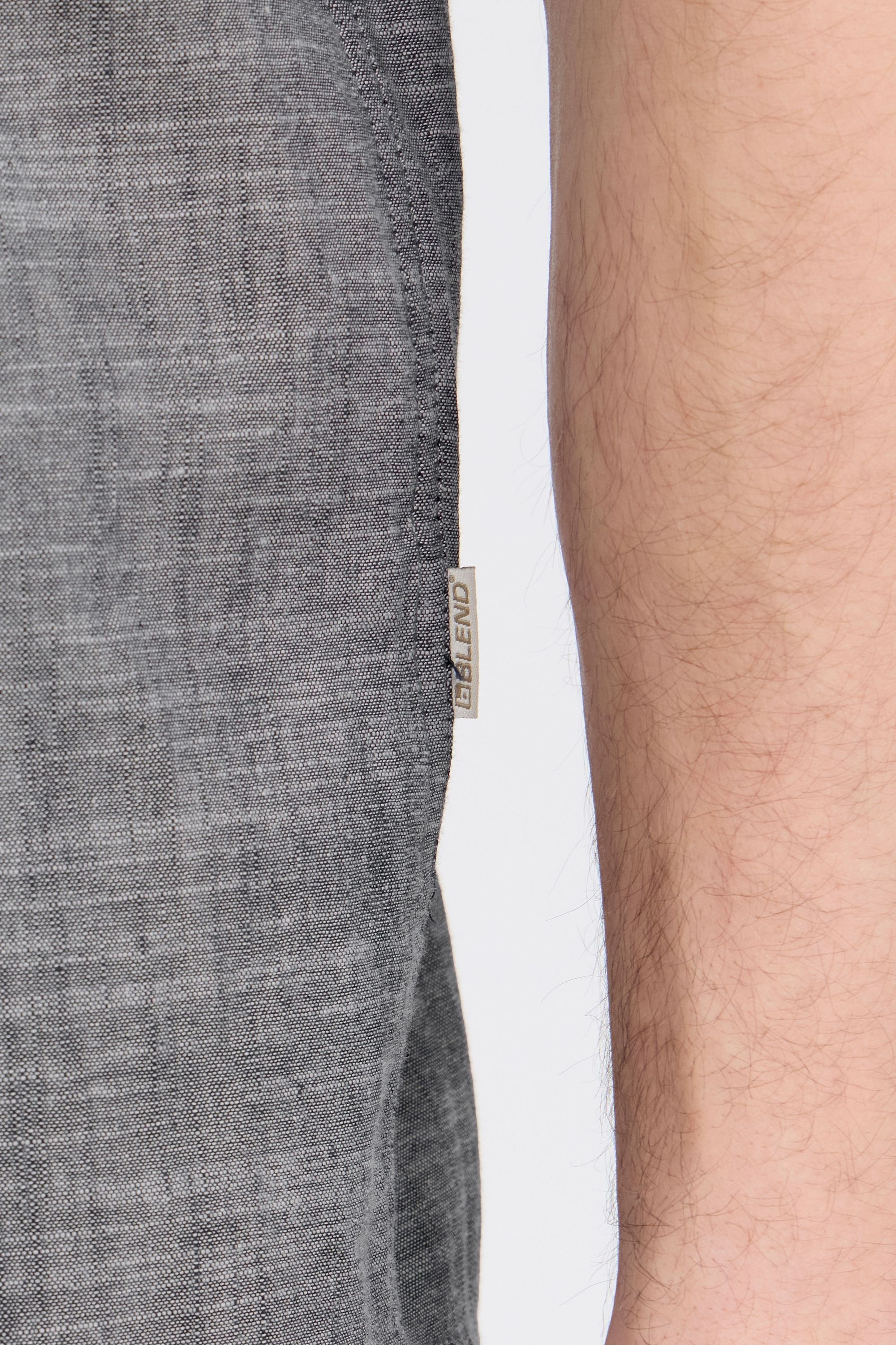 Blend Kurzarmhemd »BHDaris« Meliertes Kurzarm-Hemd mit Kentkragen