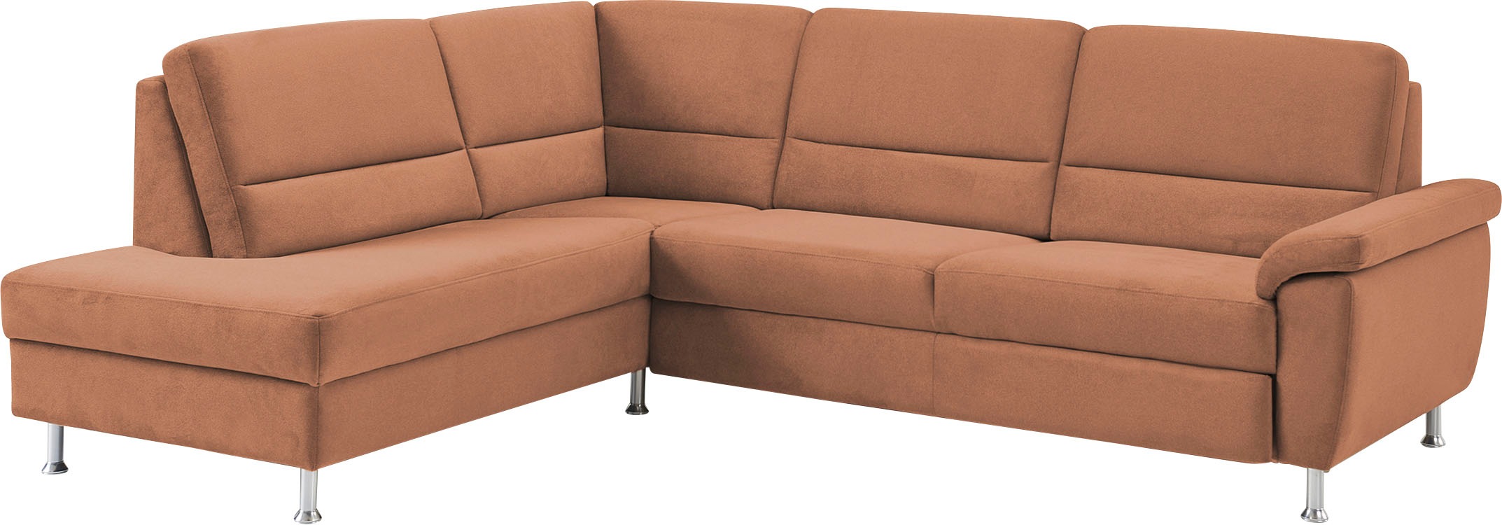 CALIZZA INTERIORS Ecksofa »Onyx L-Form«, Ottomane links oder rechts, wahlweise mit Bettfunktion, Breite 257 cm