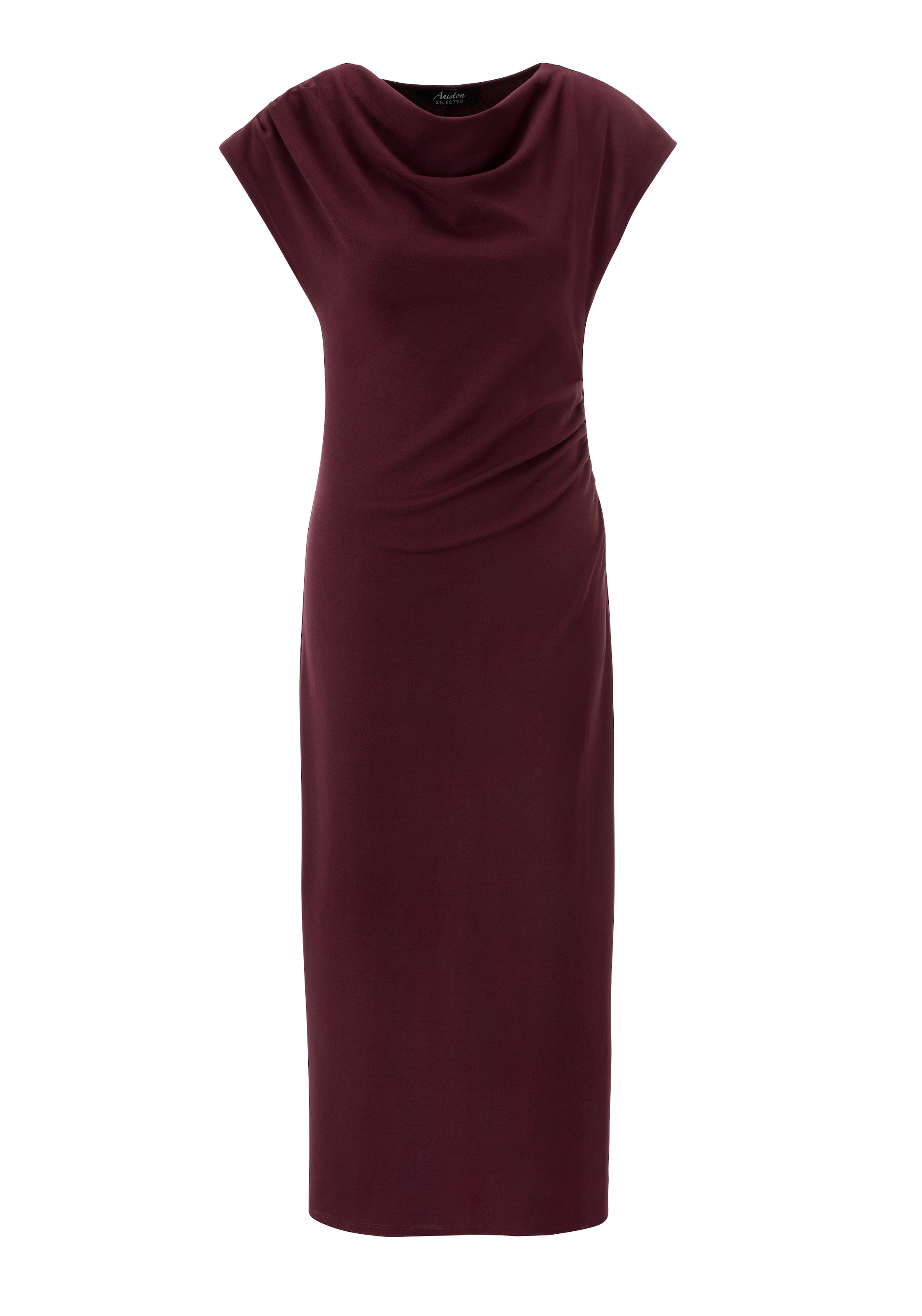Aniston SELECTED Midikleid mit Wasserfallkragen - NEUE KOLLEKTION