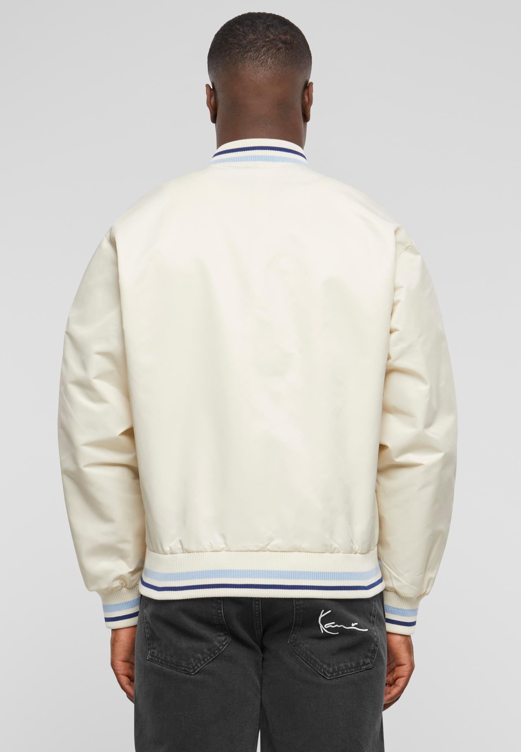 Karl Kani Allwetterjacke »Karl Kani Herren KU242-011-1 Varsity Bowling Jacket«, (1 St.), ohne Kapuze