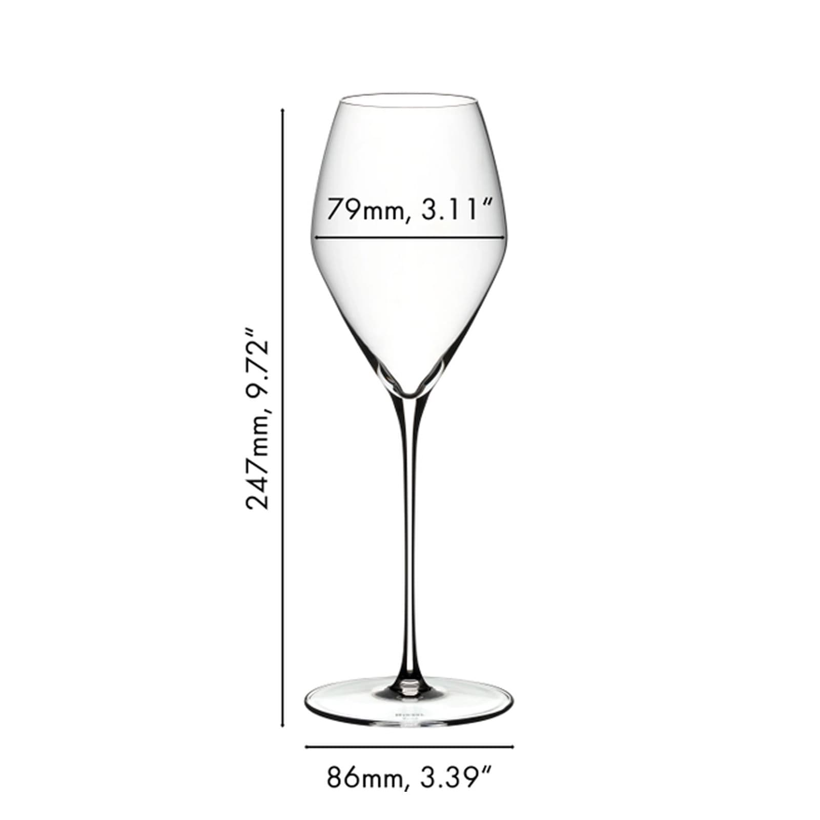 RIEDEL THE WINE GLASS COMPANY Weinglas »Rosé Weingläser + Poliertuch Veloce 347 ml 2er Set transparent«