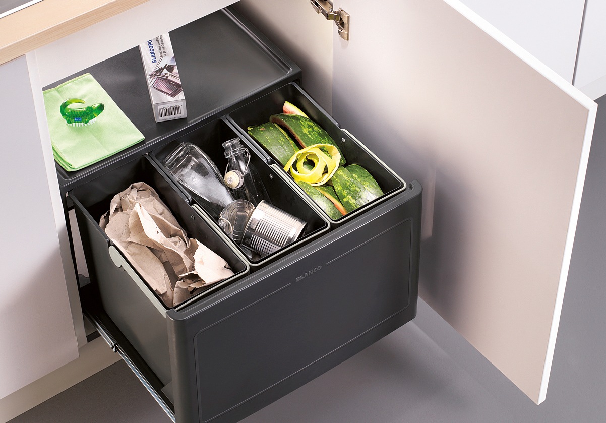 Blanco Mülltrennsystem »Botton Pro 60/3« 3 Behälter Automatic, Kunststoff, 60 mm Untermass