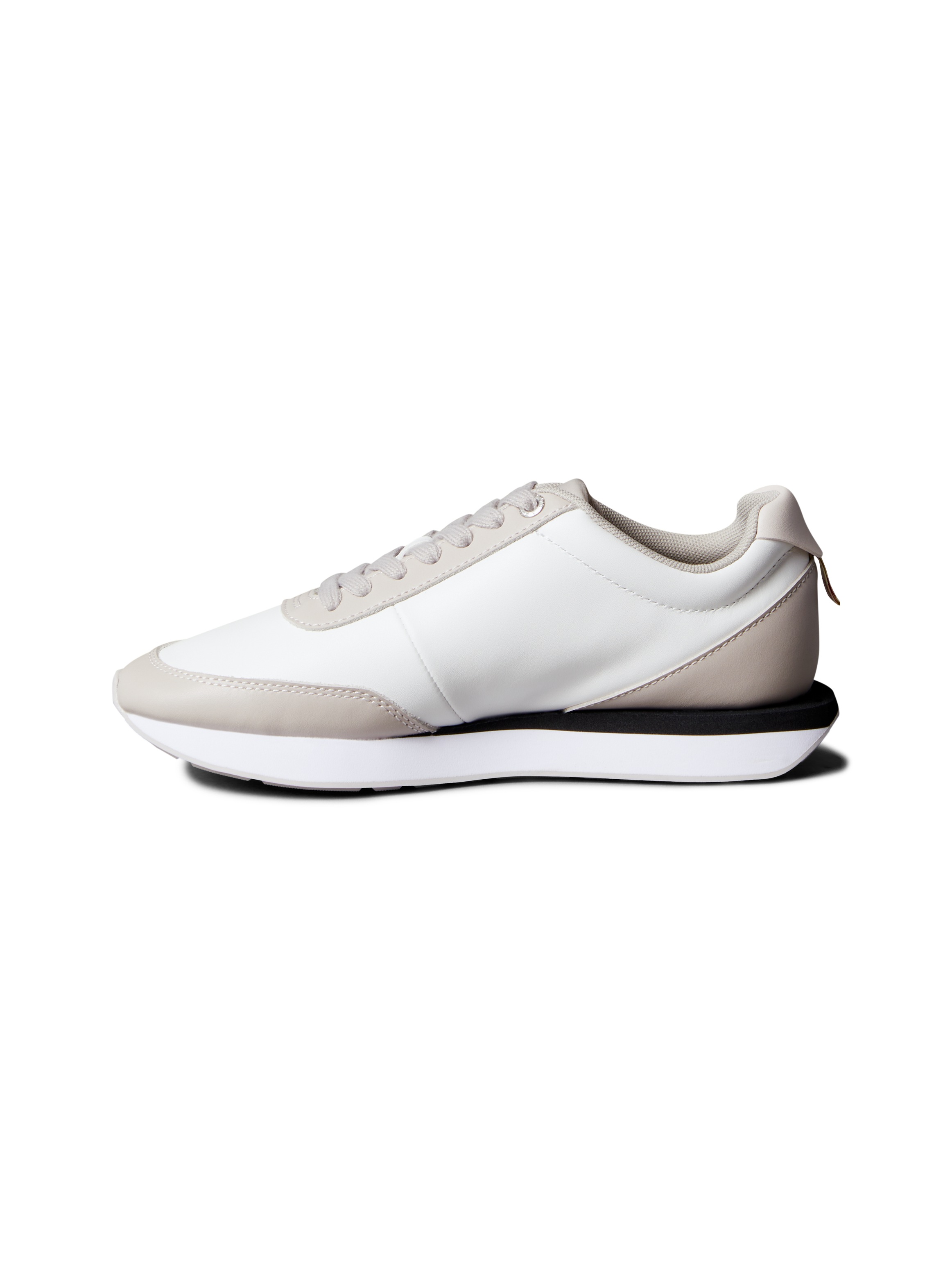 Calvin Klein Jeans Sneaker »RETRO RUNNER LACE UP LTH MG«, Schnürschuh, Halbschuh, Freizeitschuh mit gepolstertem Schaftrand