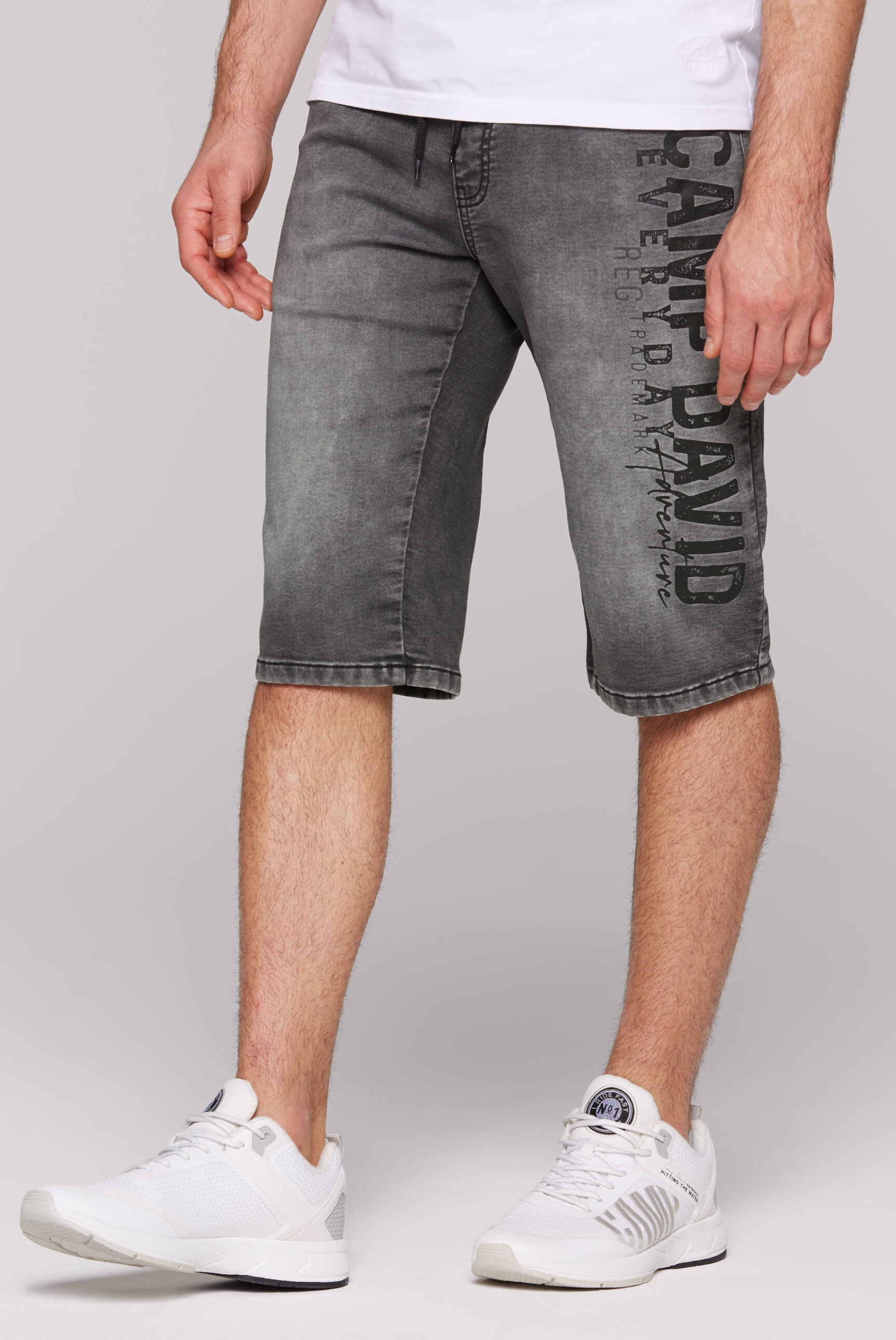 CAMP DAVID Jeansshorts, mit Elastikbund