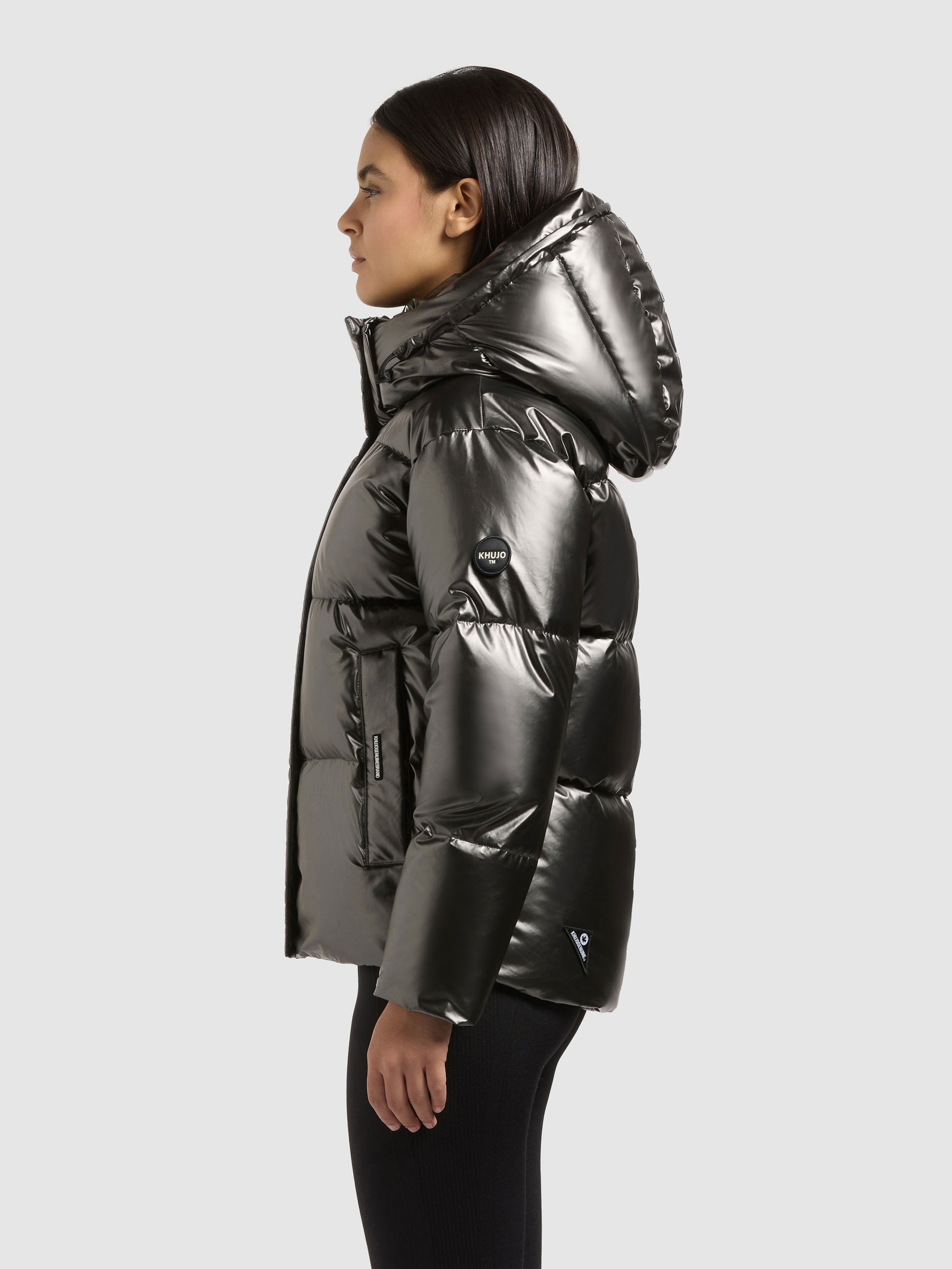 khujo Steppjacke »DEVINA3 SHINY« mit Kapuze
