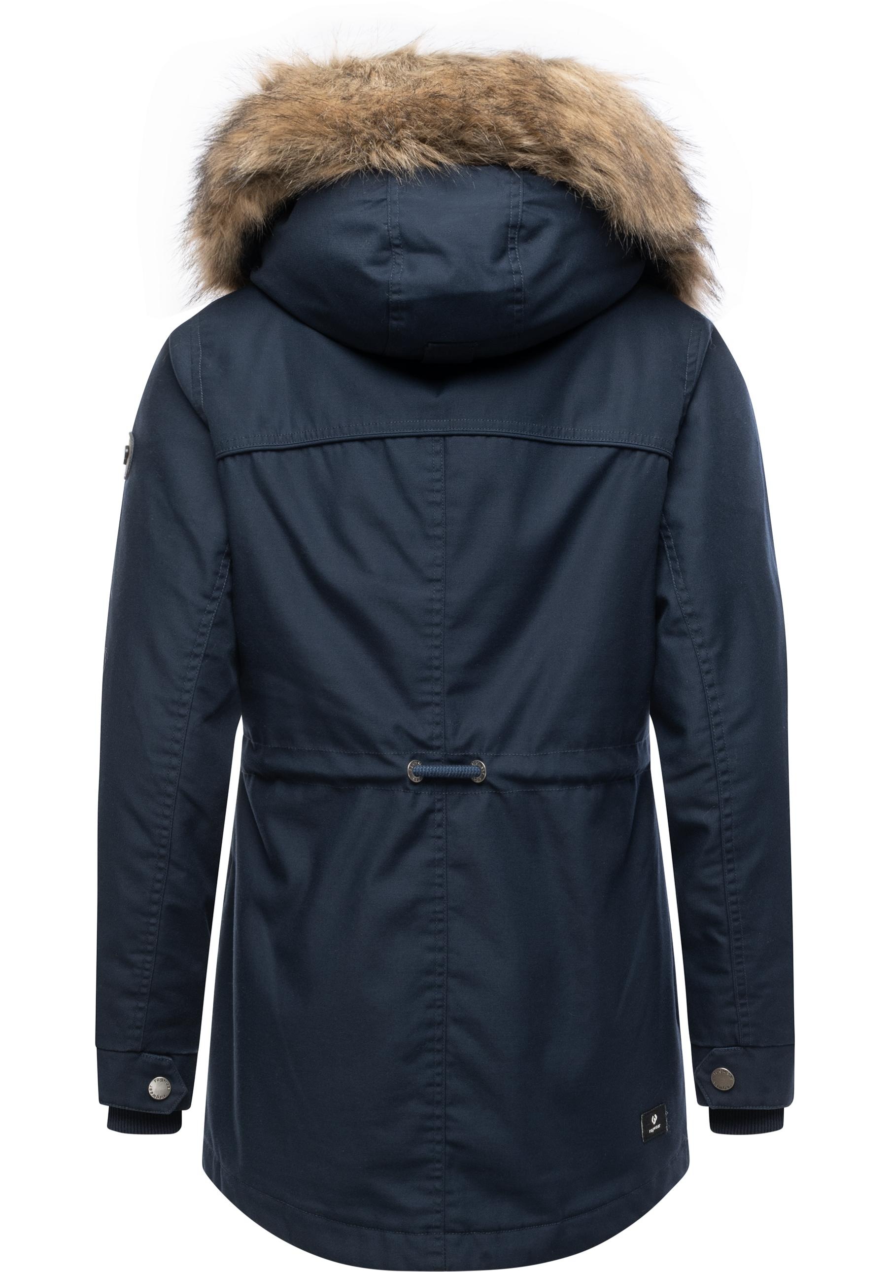 Ragwear Tawny Short Women's Winter Jacket Navy 4XL 2