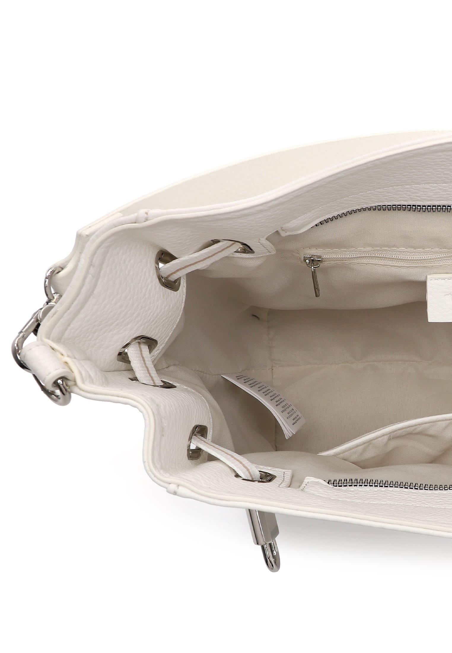 Beuteltasche TAMARIS "Beutel TAS Kirima", Damen, Gr. B/H/T: 29cm x 29cm x 14cm 0, weiß (weiß 300), Polyurethan, Taschen Beuteltasche 3