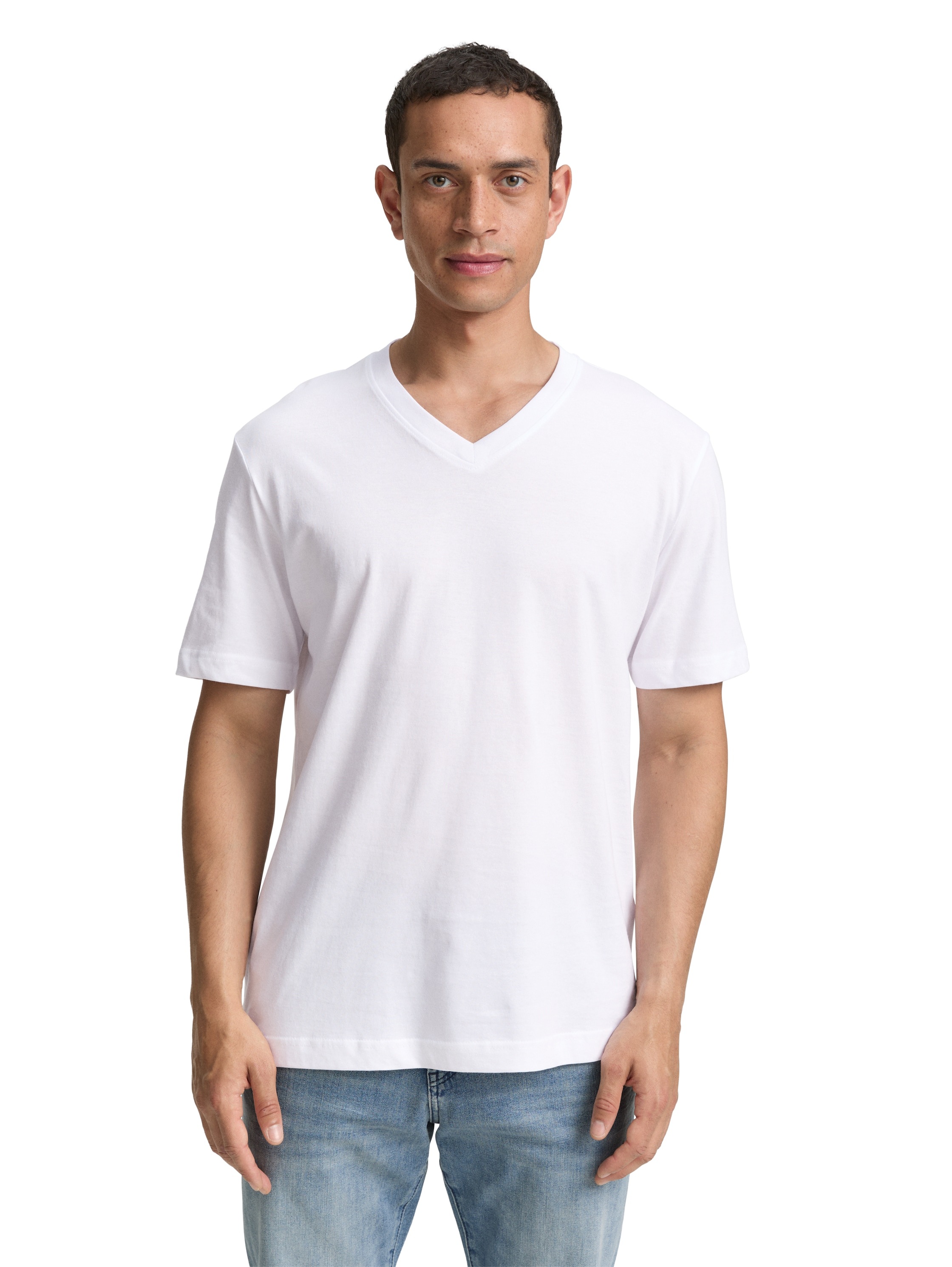 TOM TAILOR T-Shirt, (Packung, 2 tlg.), mit V-Ausschnitt, Doppelpack günstig online kaufen