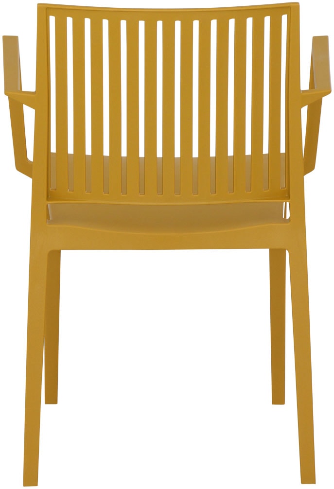 Siena Garden Gartensessel »Lane 2er Set Stapelsessel mustard« Set, 2 Stk. tlg. Gestell, Polypropylen/Glasfaser