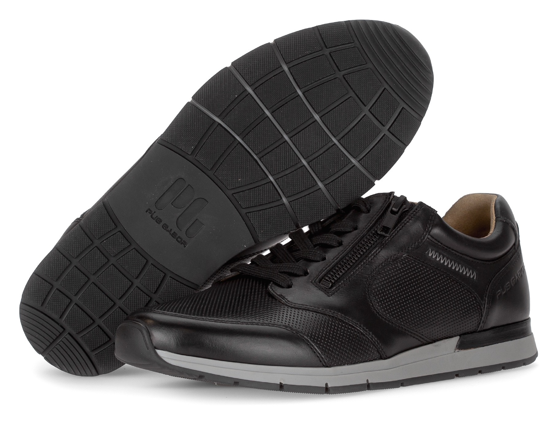 Pius Gabor Sneaker, Freizeitschuh, Schnürer, Halbschuh mit Logoprägung, Weite G (=weit)