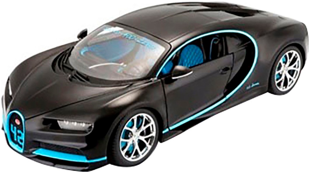 Bburago Sammlerauto »Bugatti Chiron - World Record 0-400-0 km in 42 Sek.«, 1:18
