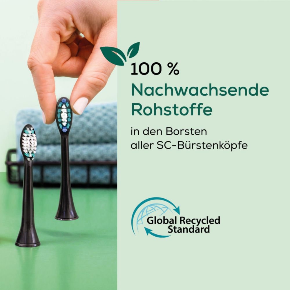 BEURER Aufsteckbürsten »SC Bürstenköpfe mit Indikatorborsten Classic Clean«, (4 Stück), Schalltechnologie für schonende und gründliche Zahnpflege