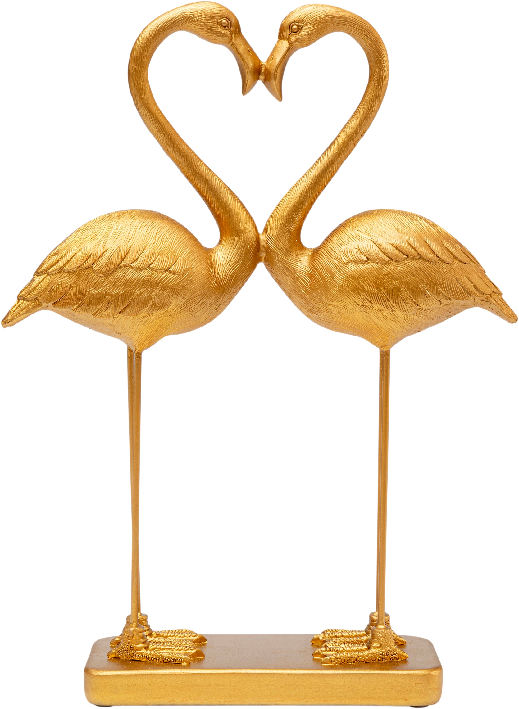 Kare Design Dekofigur "Flamingo Love Gold 39cm"