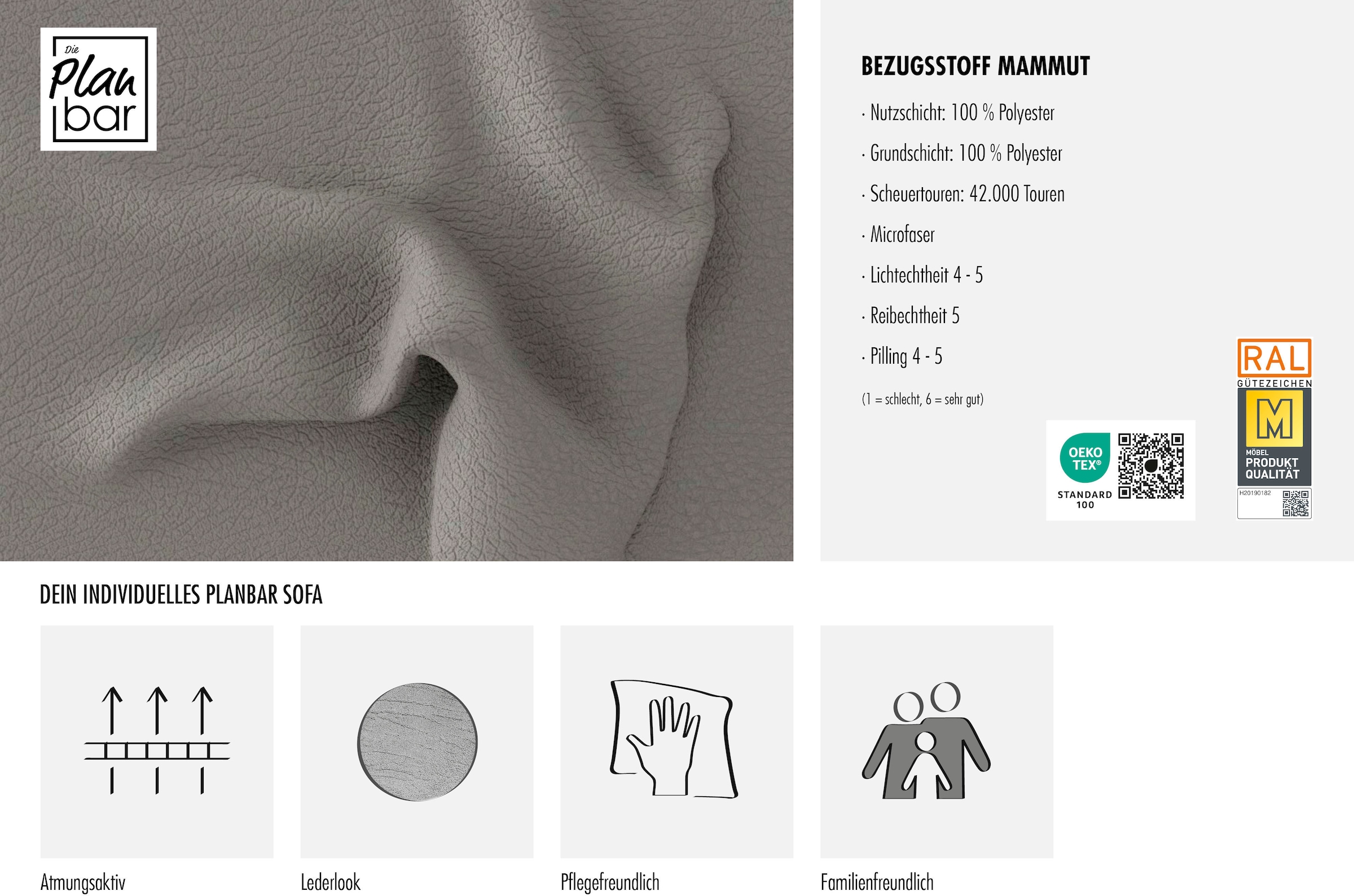 Die PlanBar Wohnlandschaft Wahlweise mit Kopfstützen und Bettfunktion