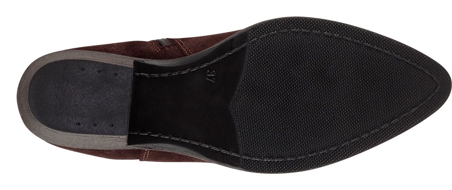 Tamaris Chelseaboots  , Blockabsatz, Cowboy Stiefelette, Westernstiefelette mit Gummizug