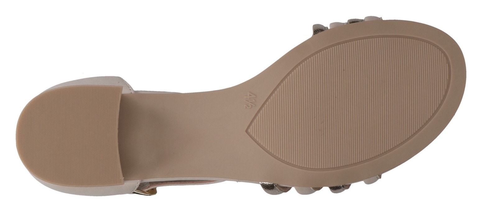Caprice Sandalette, Sommerschuh, Blockabsatz, Sandale mit praktischem Klettverschluss