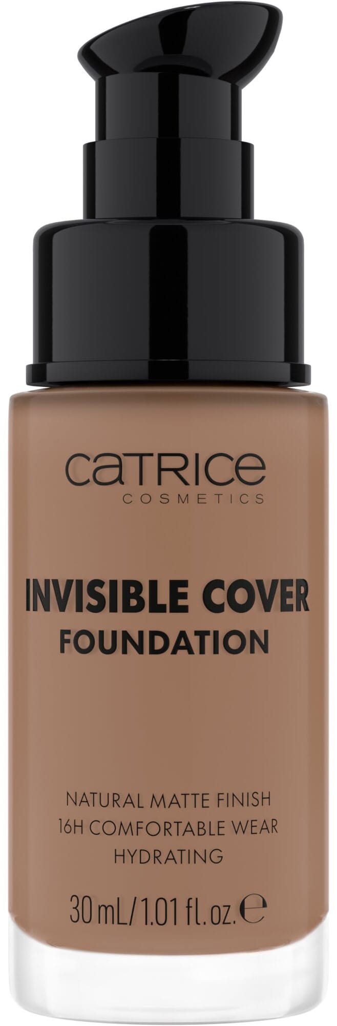 Catrice Foundation »Invisible Cover Foundation«, Mittlerer Farbton mit warmen, pfirsichfarbenen Untertönen