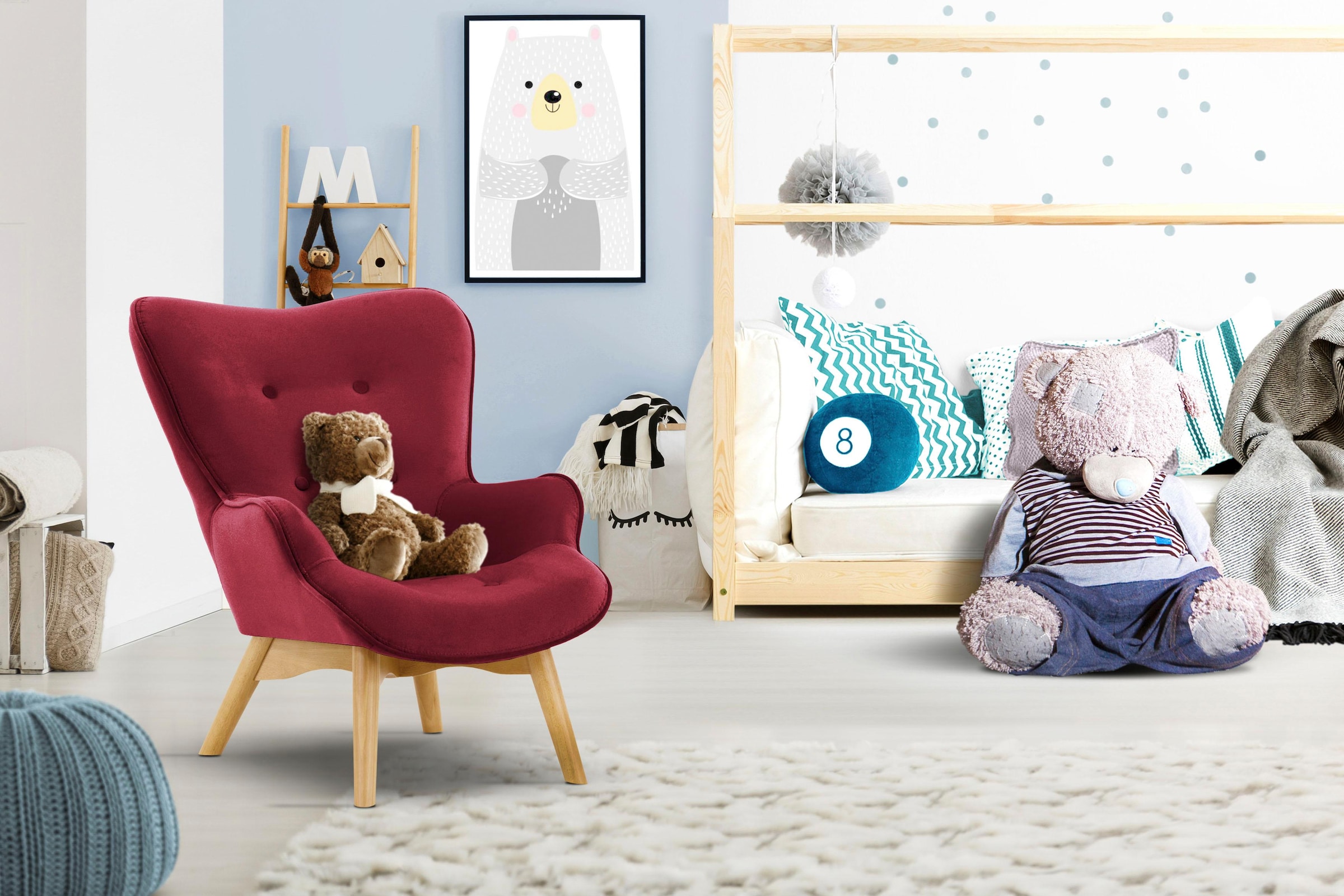 Home affaire Sessel "Duca Mini" in kleiner Ausführung für Kinder günstig online kaufen