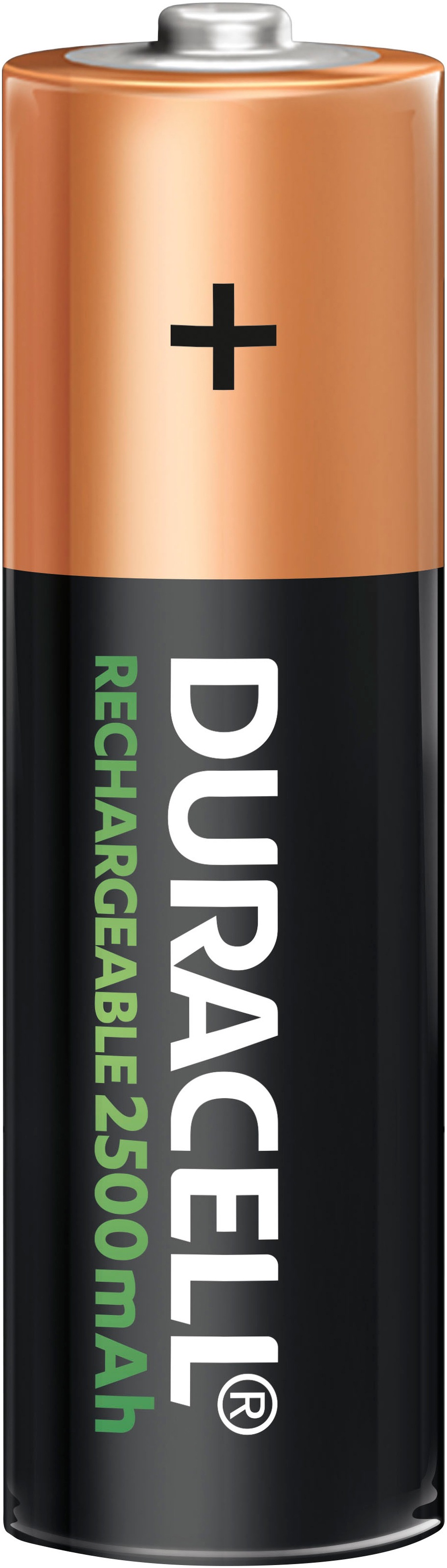 Duracell Batterie »4 Stck, Recharge Ultra AA 2500 mAh«, LR06, 1,2 V, (Packung, 4 St.), wiederaufladbare Akkus, 5 Jahre Garantie