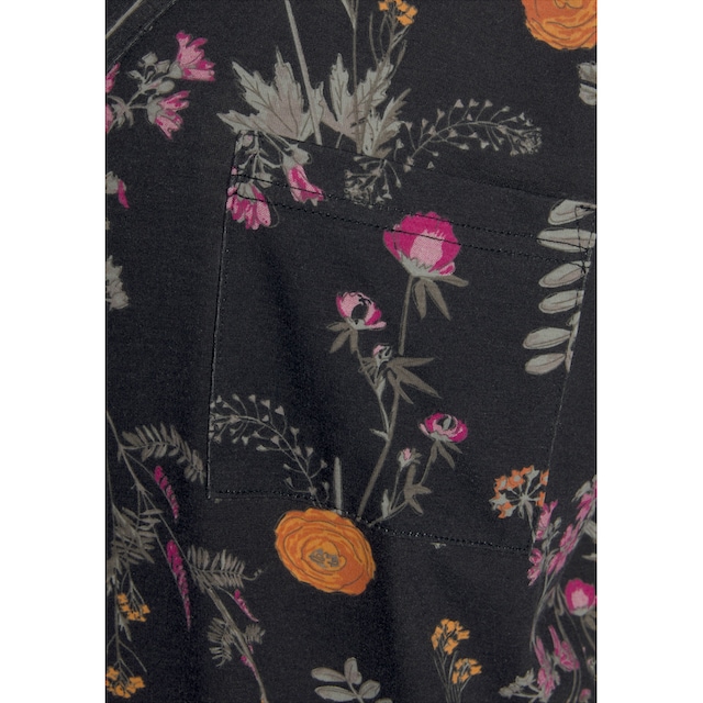LASCANA Pyjama, (2 tlg., 1 Stück), mit Wildblumen Muster online kaufen |  BAUR