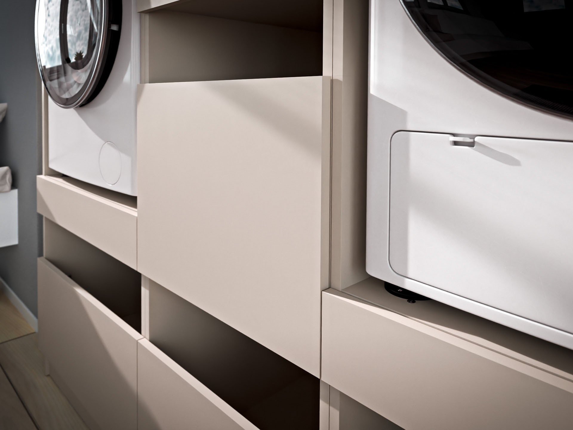 BASIC by Balculina Mehrzweckschrank-Set »Washhome B/T/H 168x68x200 cm« 3 Stk. tlg.