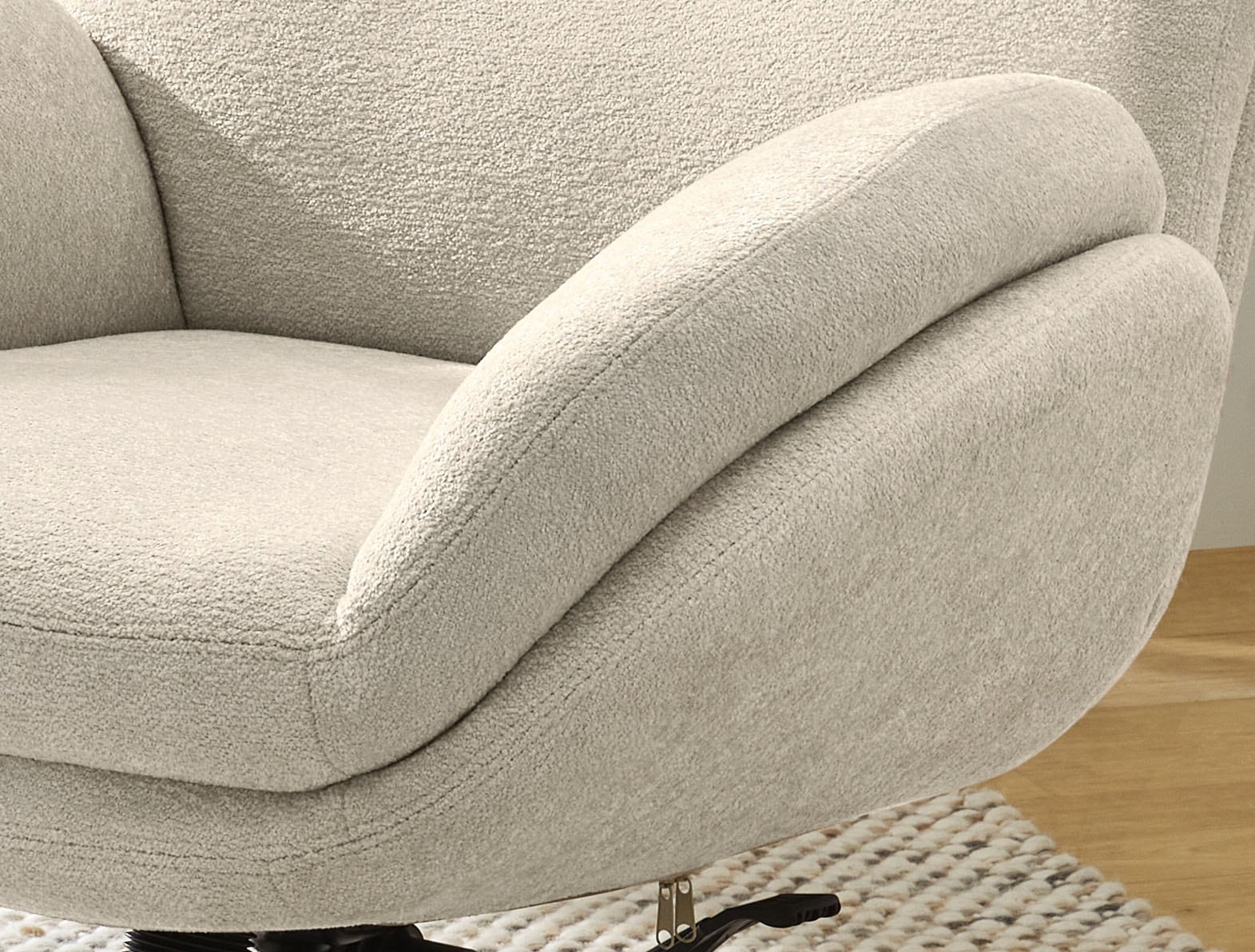 Jockenhöfer Gruppe Relaxsessel »Hawaii« inklusive Hocker, 360° Drehfunktion, feststellbare Wipp-Funktion