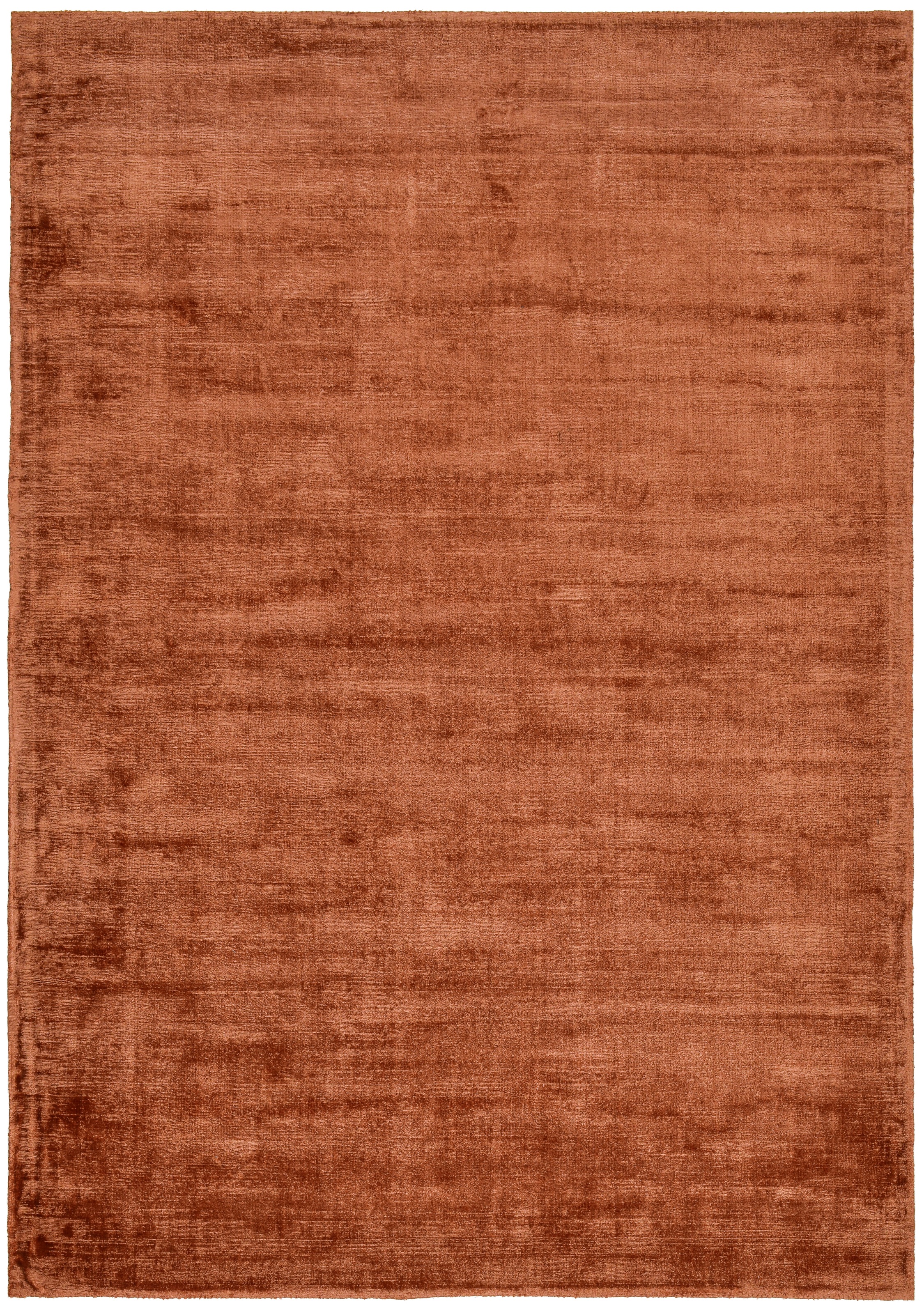 Teppich TOM TAILOR HOME "Shine uni", braun (copper), B:65cm H:8mm L:135cm, Viskose, Teppiche, Teppich, Handweb Teppich, 100% Viskose, handgewebt, mit elegantem Schimmer