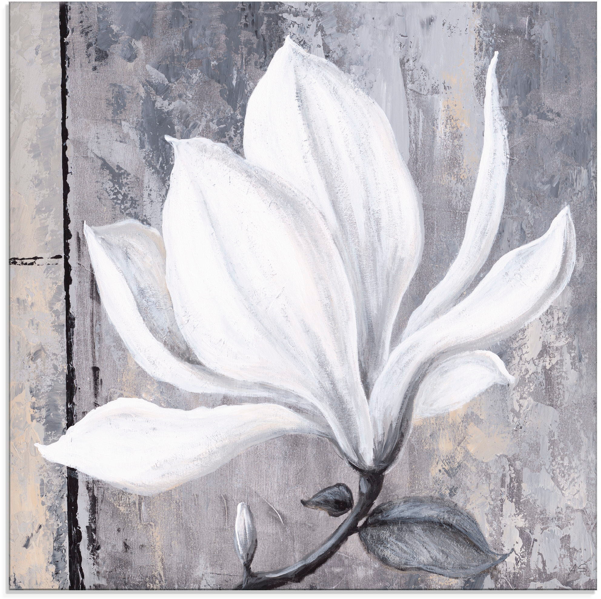 Artland Glasbild »Klassische Magnolie«, Blumen, (1 St.), in verschiedenen Größen