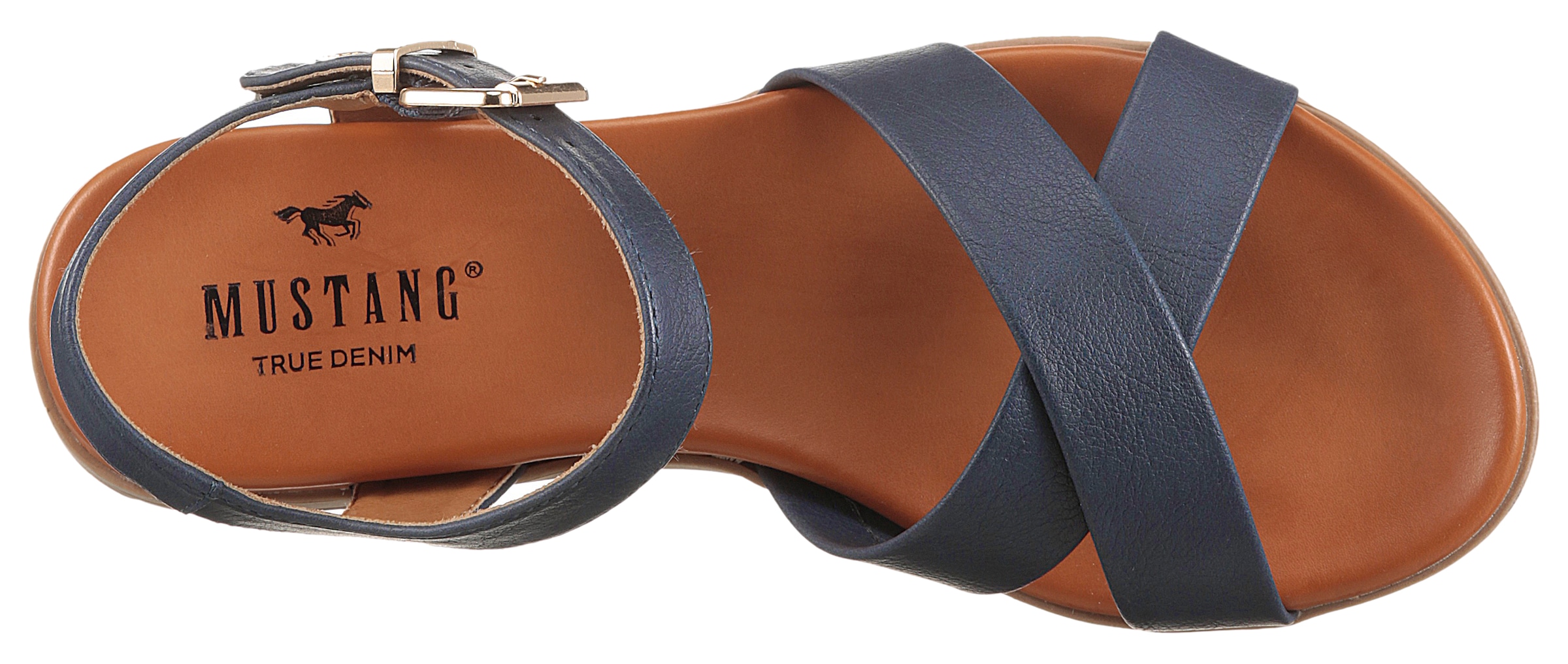Mustang Shoes Sandale, Sommerschuh, Sandalette, Riemchensandale, mit breiten Riemen