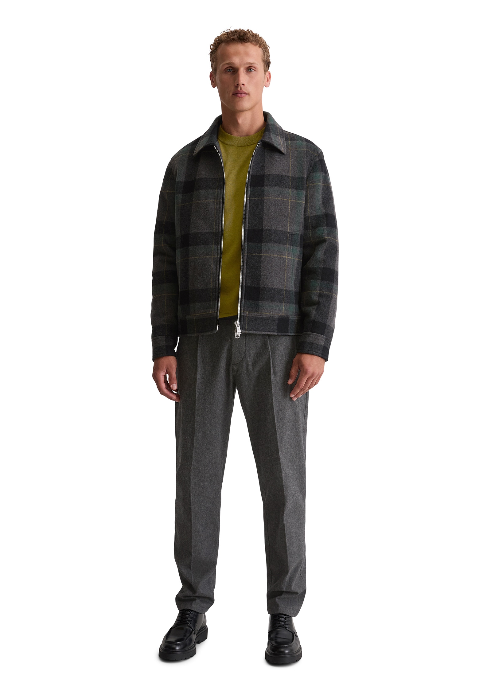 Marc O'Polo Outdoorjacke »mit leichter Wattierung«, ohne Kapuze