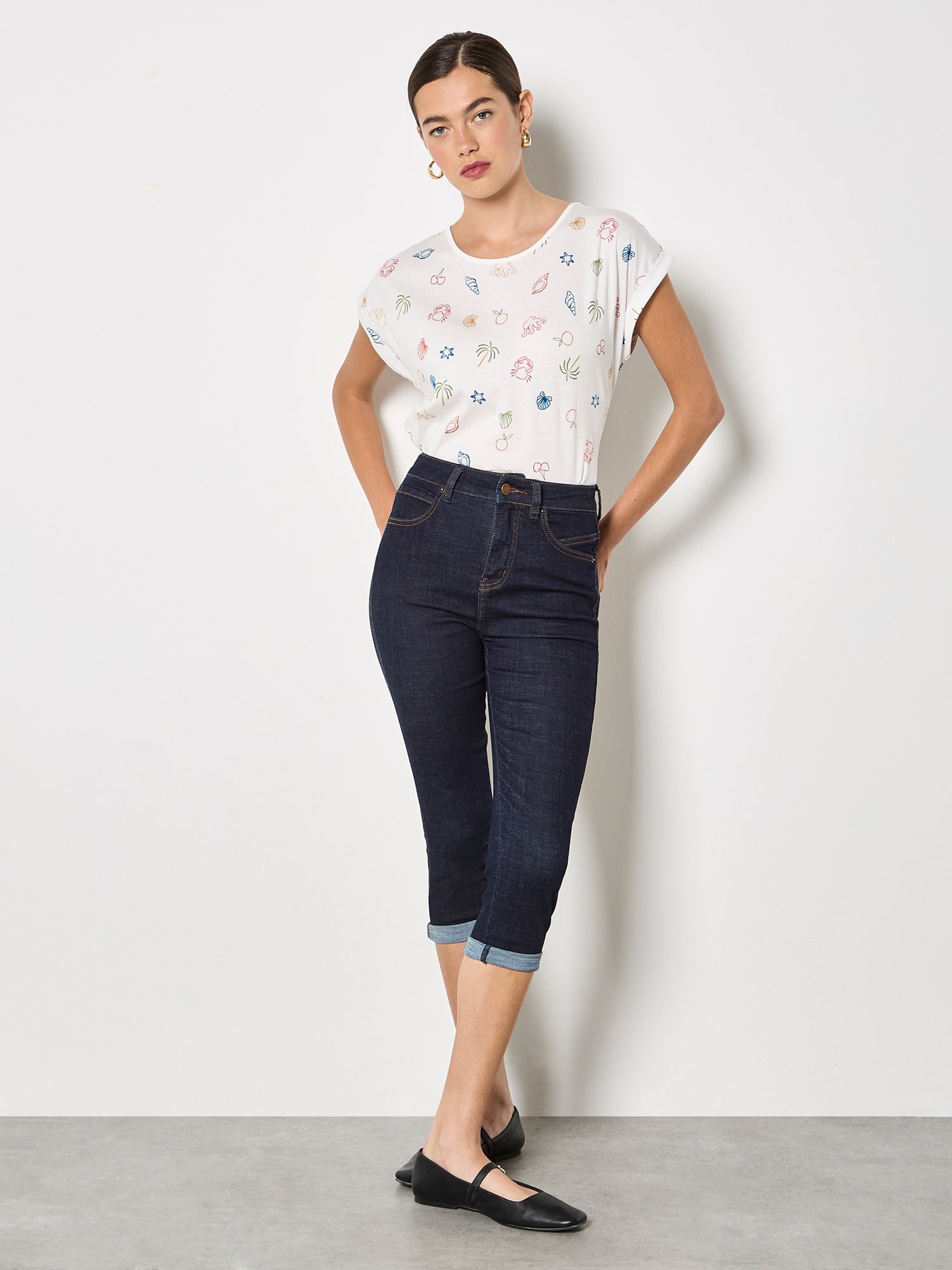 Apricot Shirttop »Top« Druck