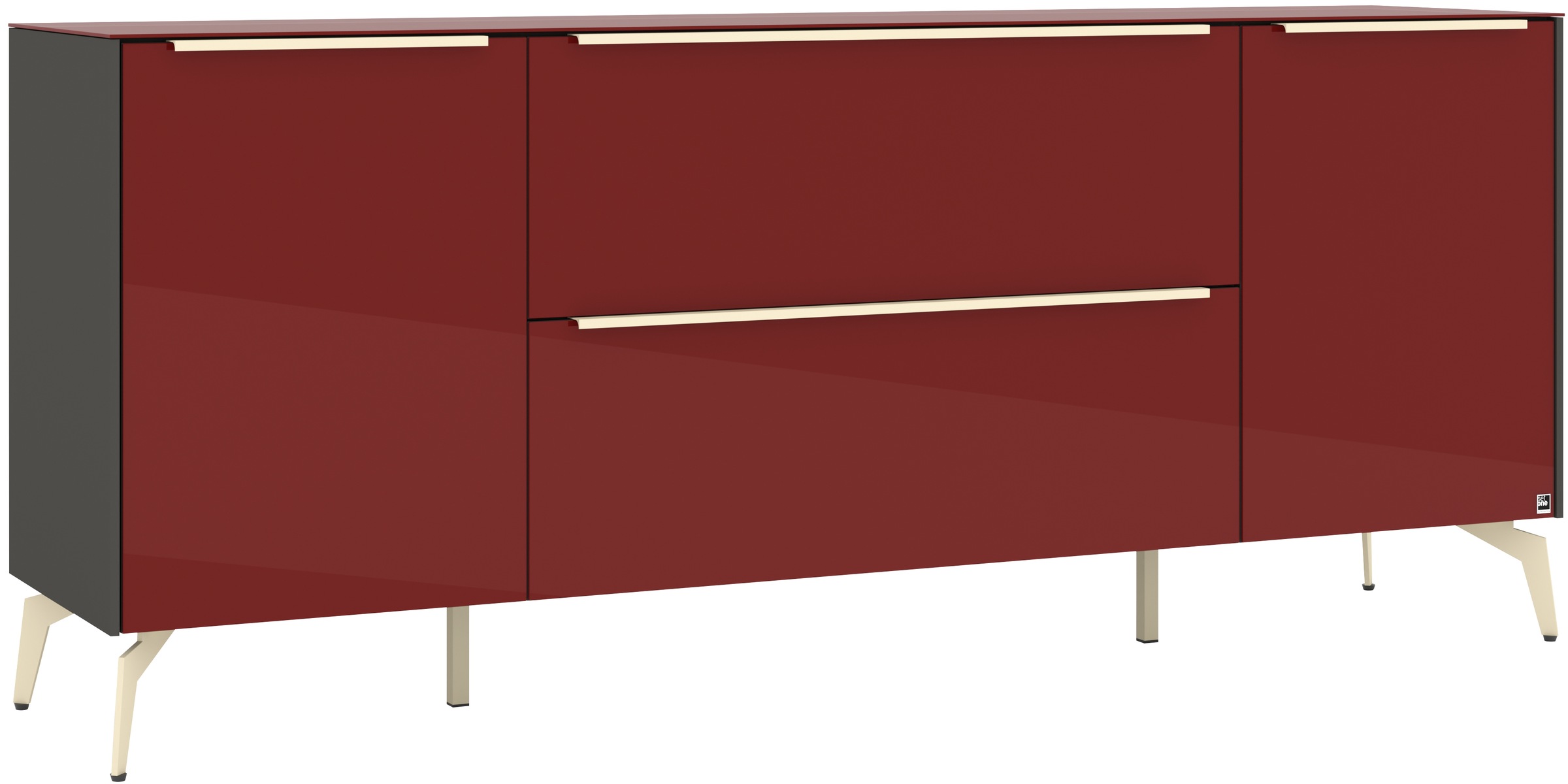 set one by Musterring Lowboard »Reno« 1 Stk. tlg. Mit Winkelfuß in diversen Farben, 78 cm Höhe & Farbauswahl